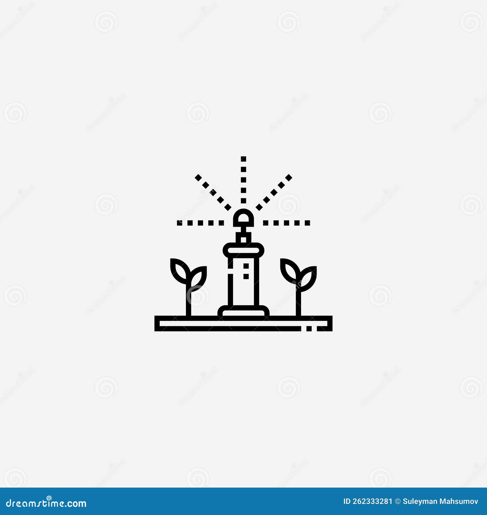 Sprinkler Vector Icon Sign Symbol Stock Illustration - Illustration of