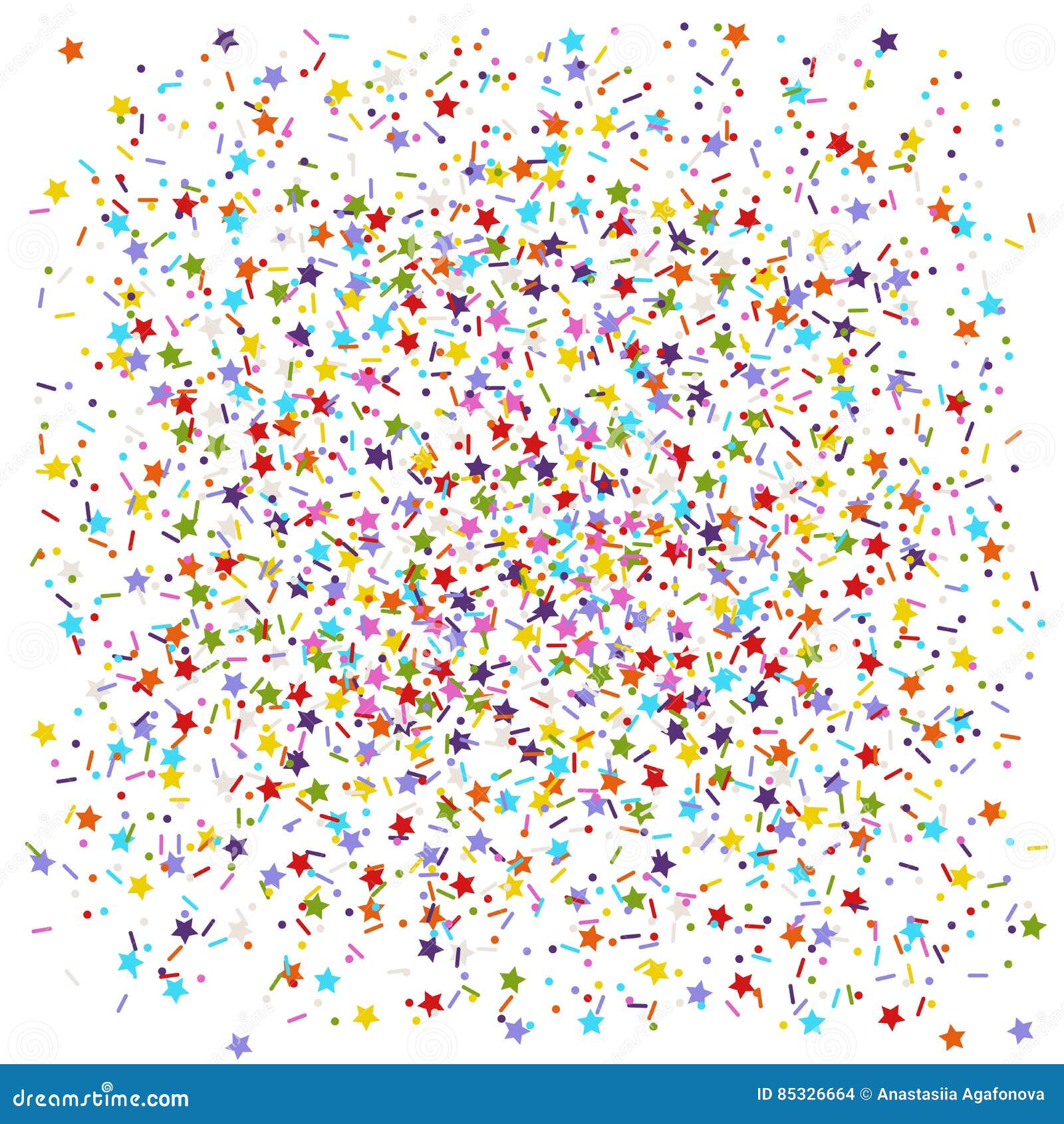 Sprinkles Stars, Dots and Lines Stock Vector Illustration of confetti