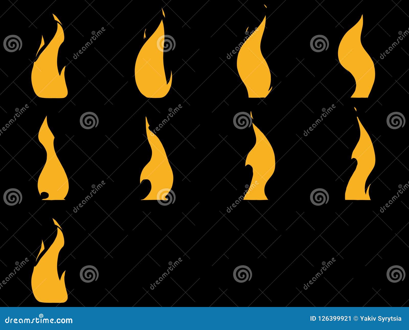 Sprite Sheets Fire Loop. Ready for Games or Cartoon. Stock Illustration -  Illustration of burst, computer: 126399921