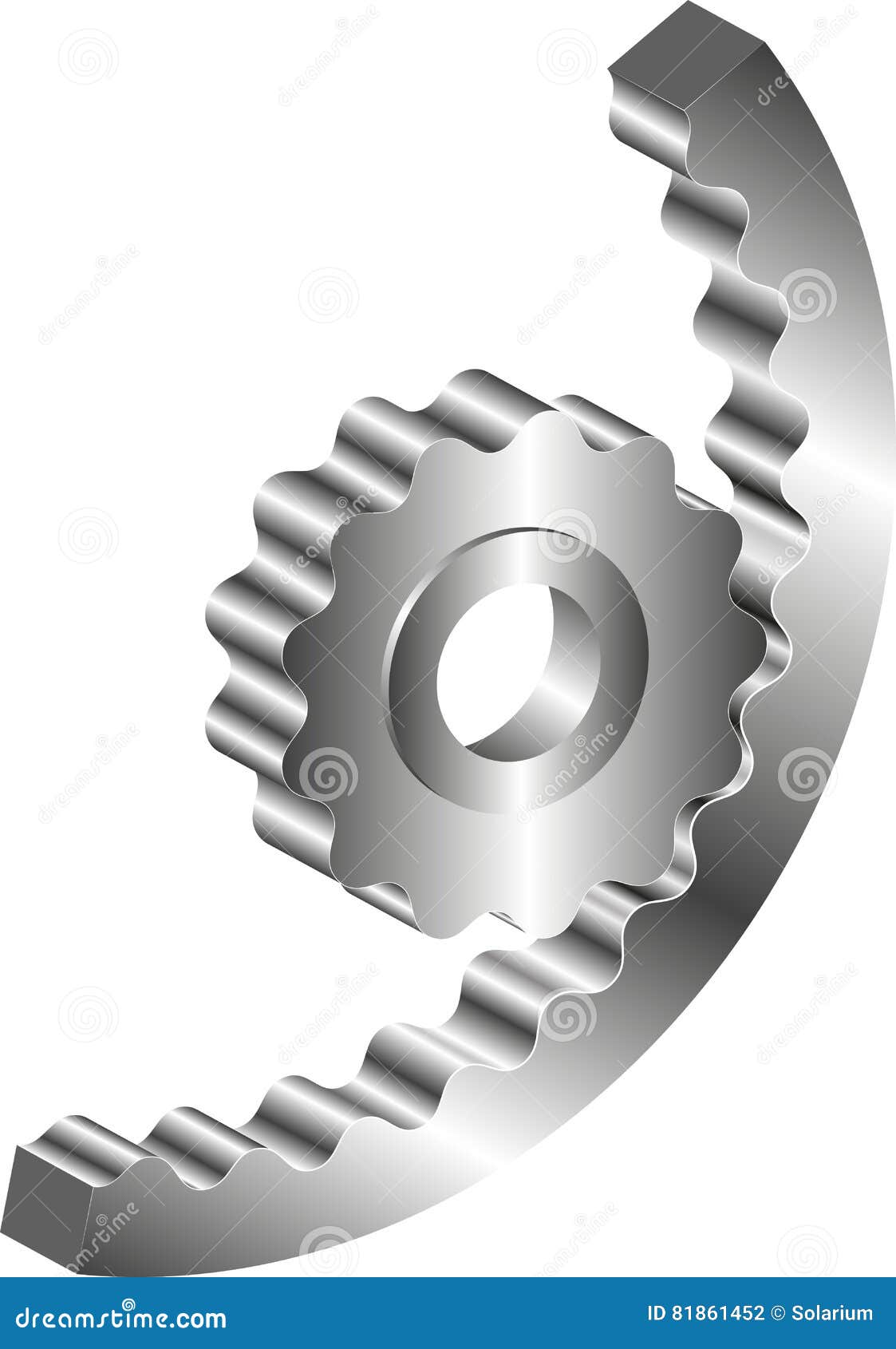 Sprocket stock vector. Illustration of mechanical, system 81861452