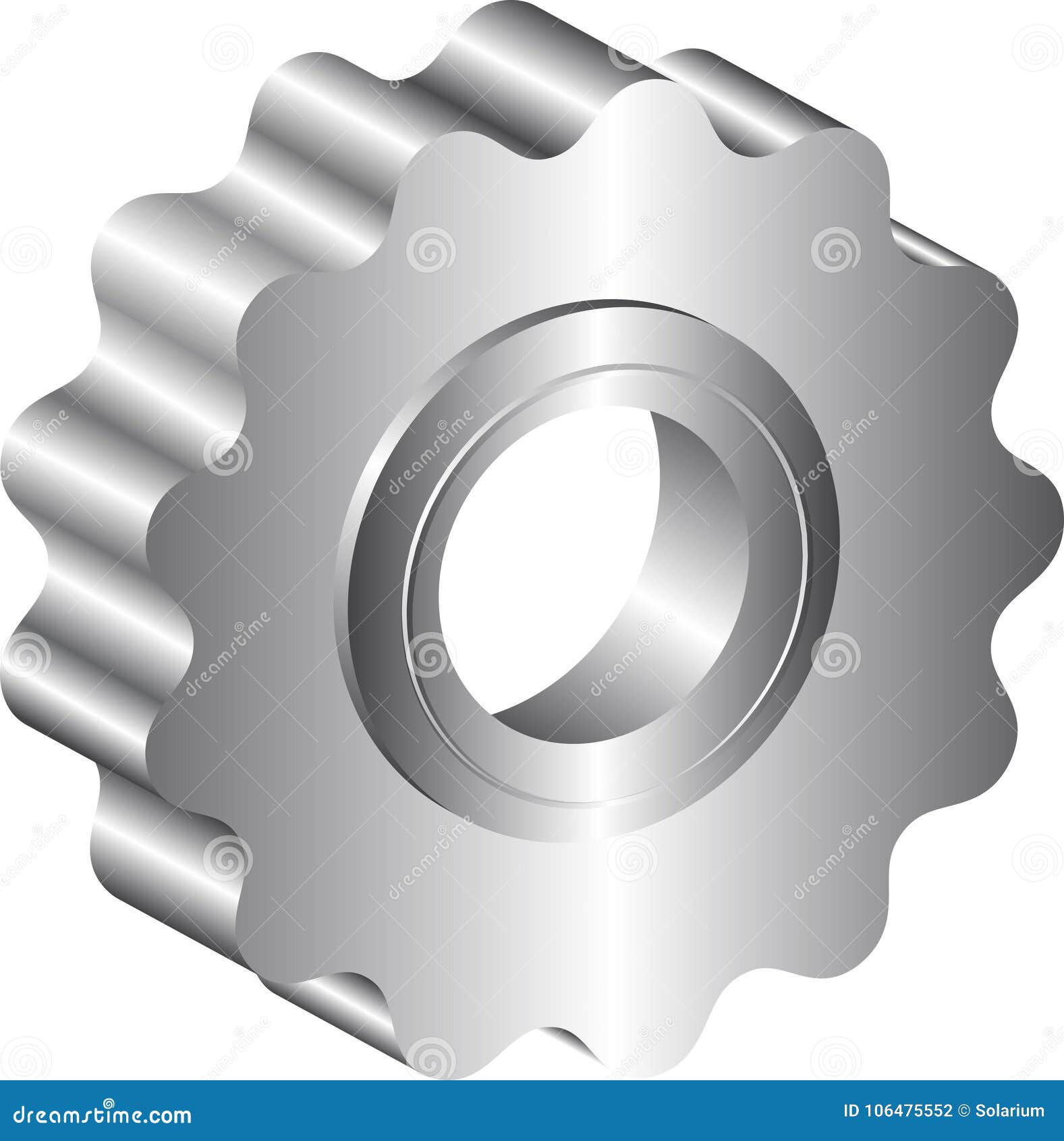Sprocket stock vector. Illustration of sprocket, gear 106475552