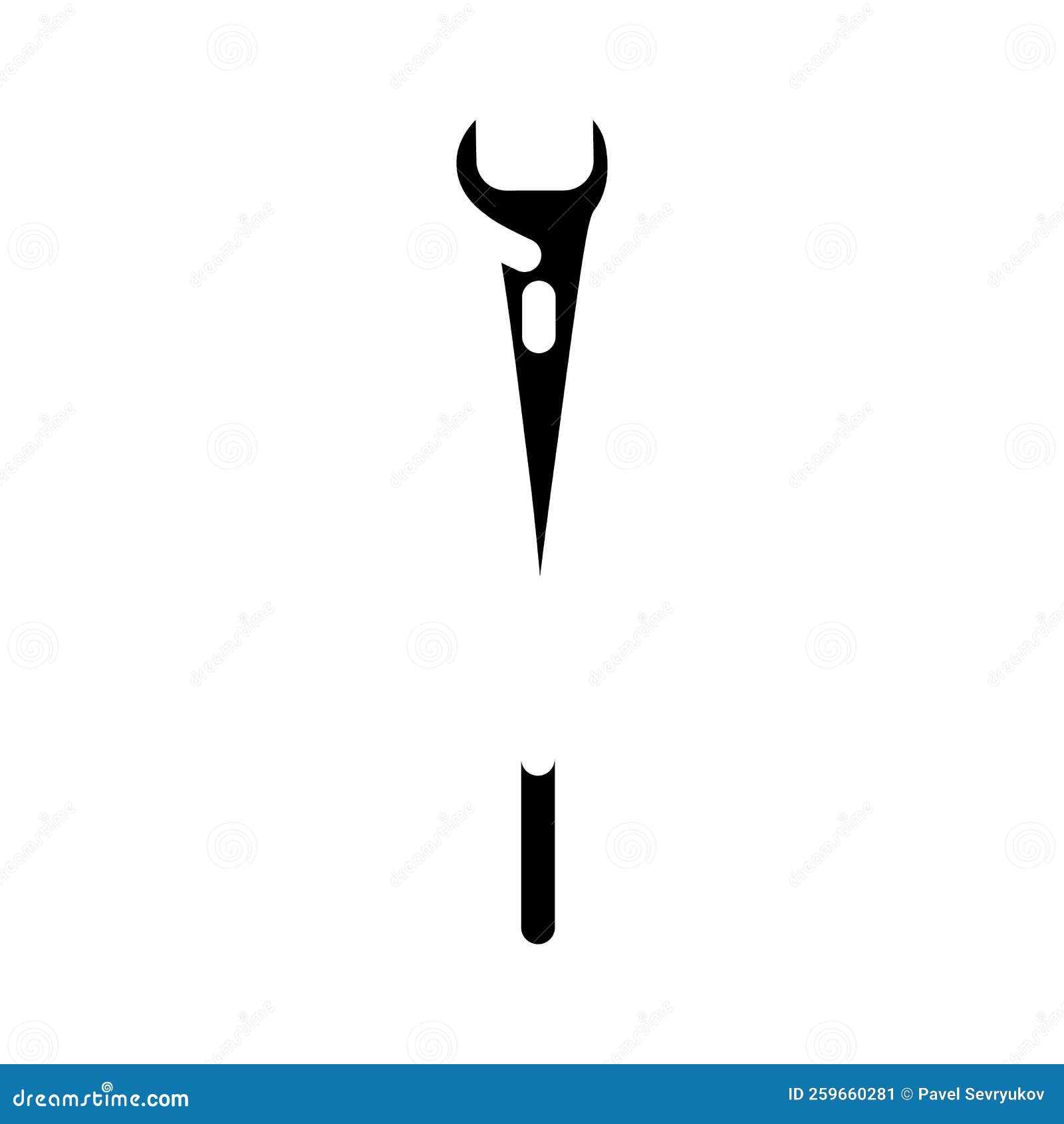 spud wrench glyph icon  