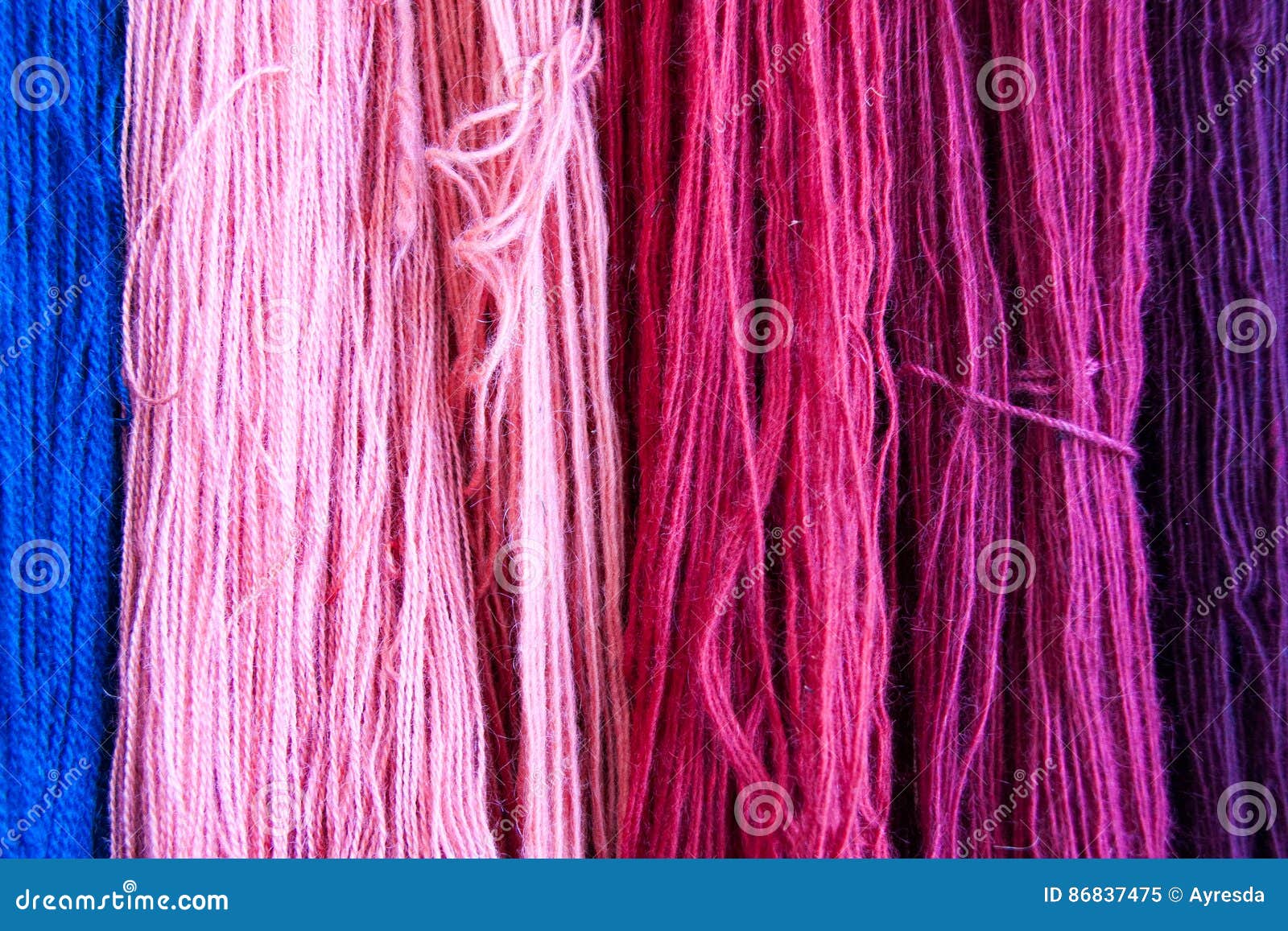 Spun yarn stock image. Image of pink, purple, weavers 86837475