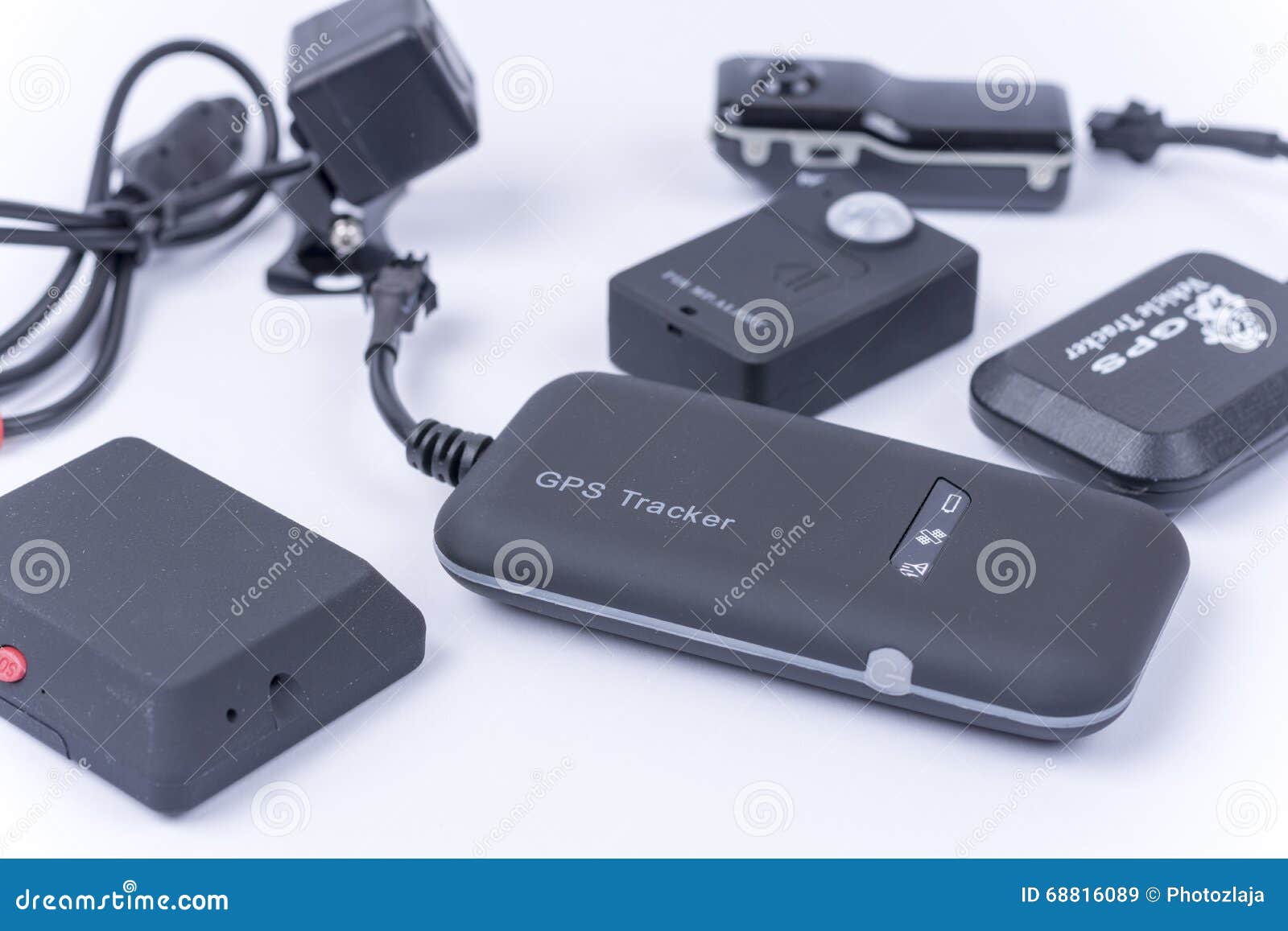 Spy Bugs and Hidden Camera Isolated Over White Stock Image Image of