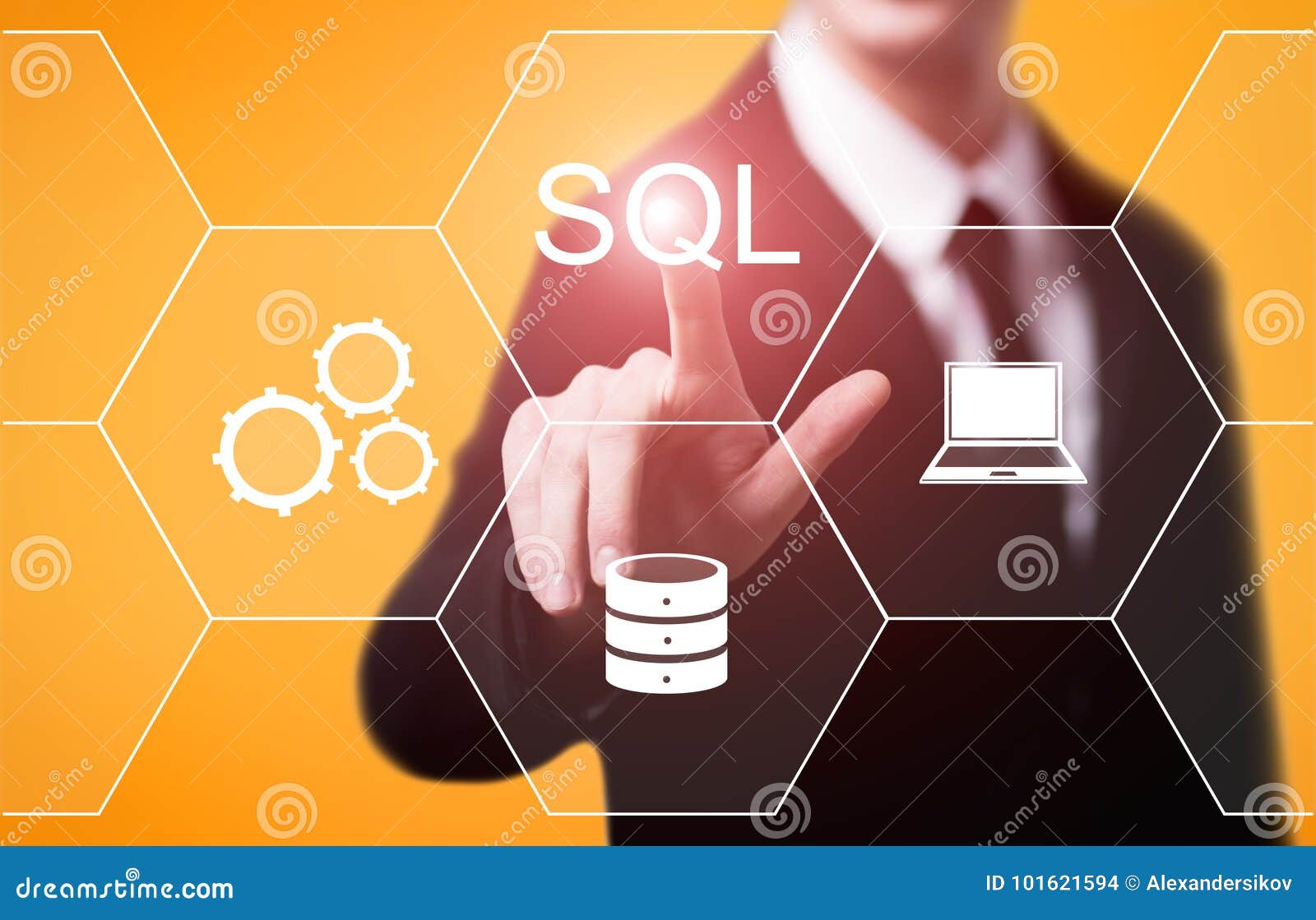 SQL Programming Language Web Development Coding Concept Stock Photo