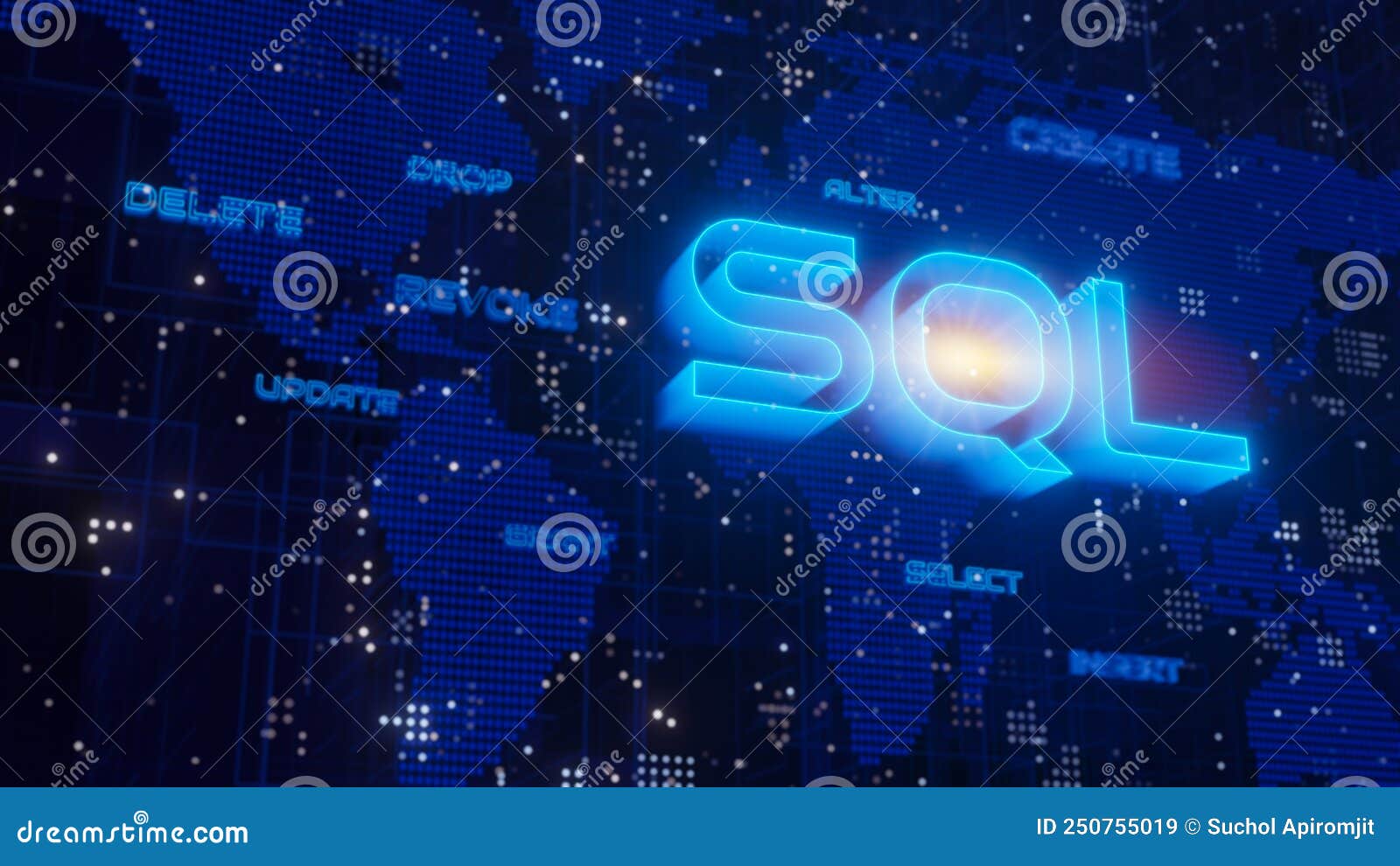 SQL Statements (Structured Query Language) Stock Illustration ...