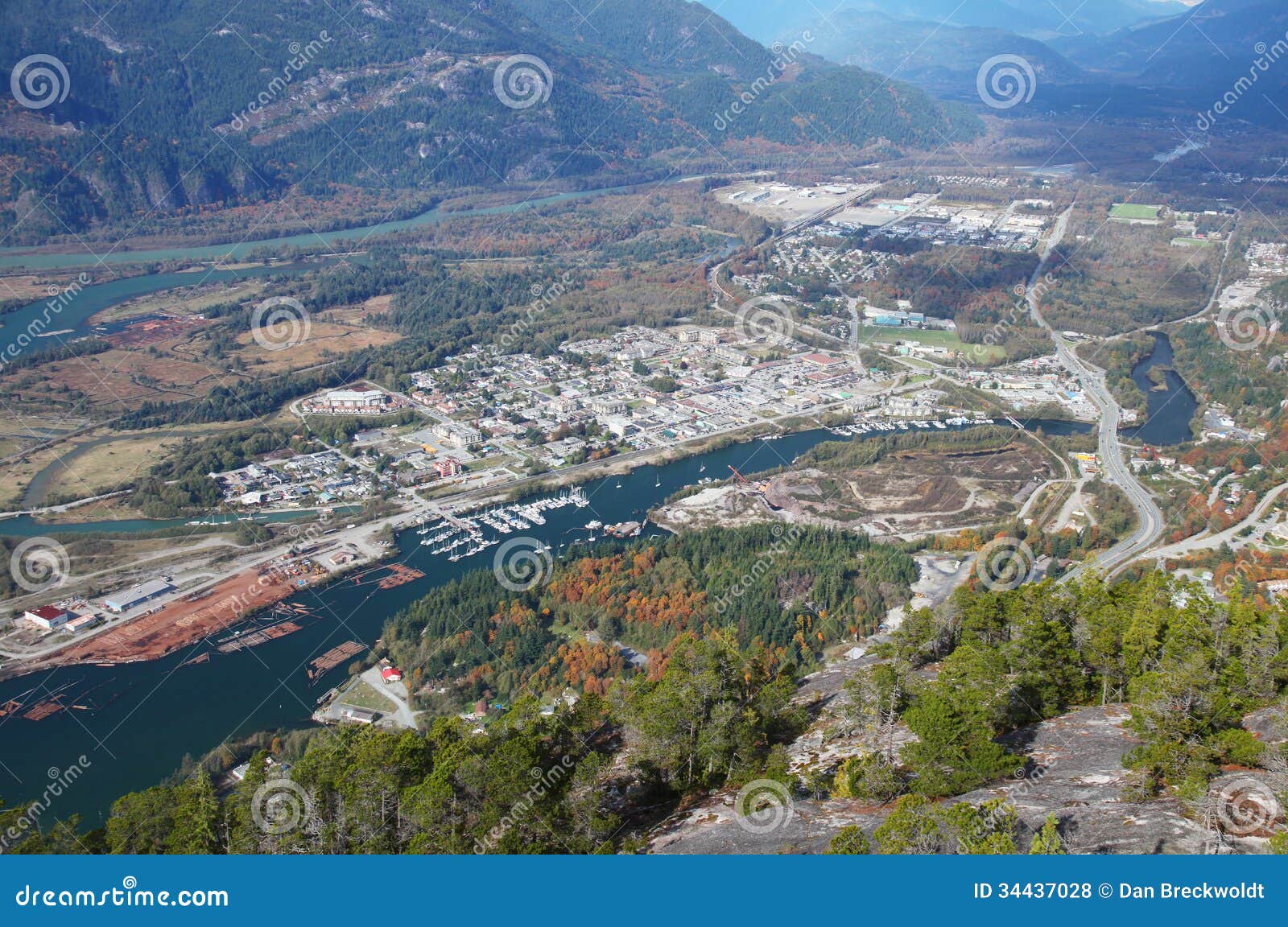Squamish En Columbia Británica, Canadá Foto de archivo Imagen de