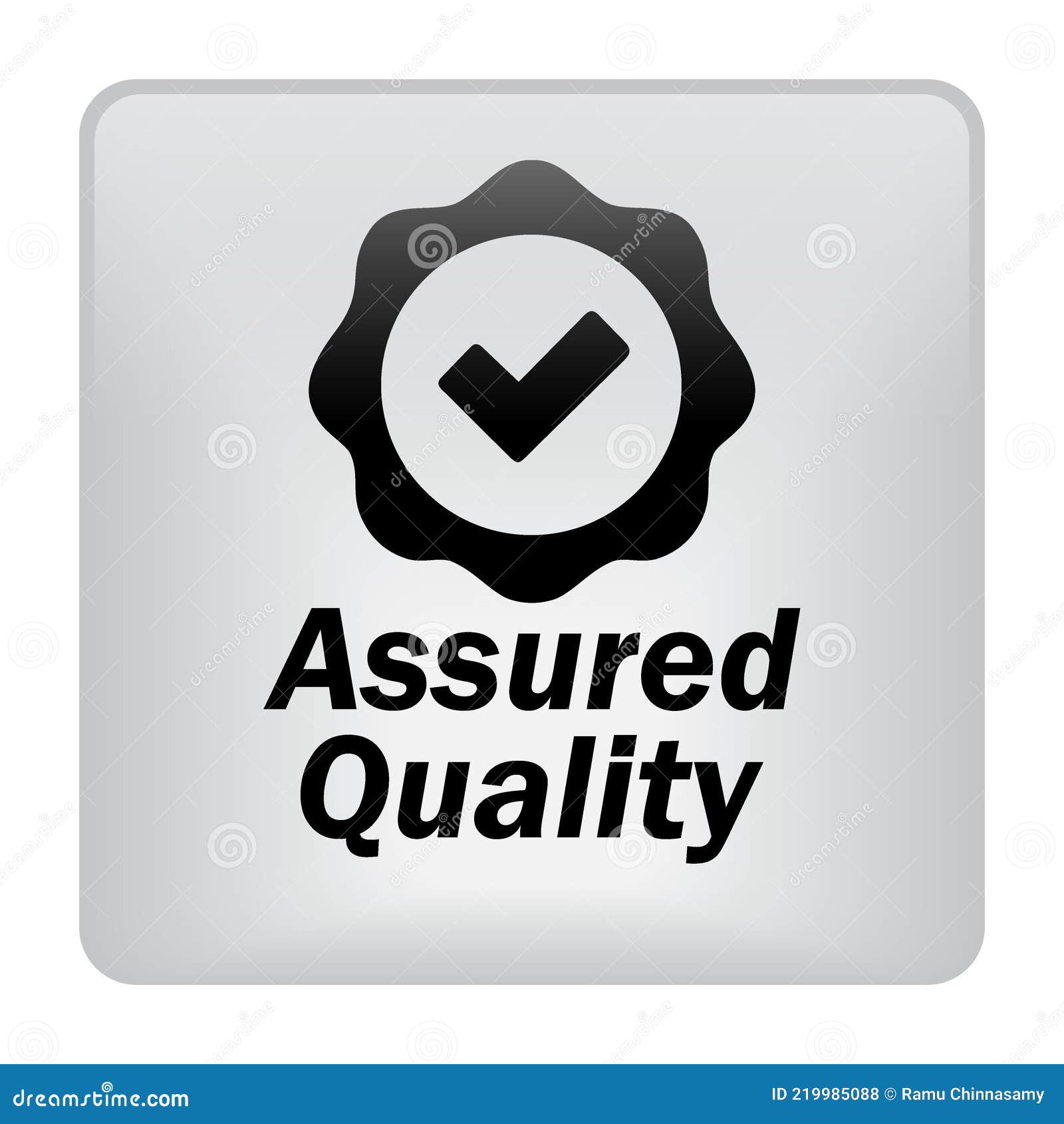 Assured quality button stock illustration. Illustration of graphic ...