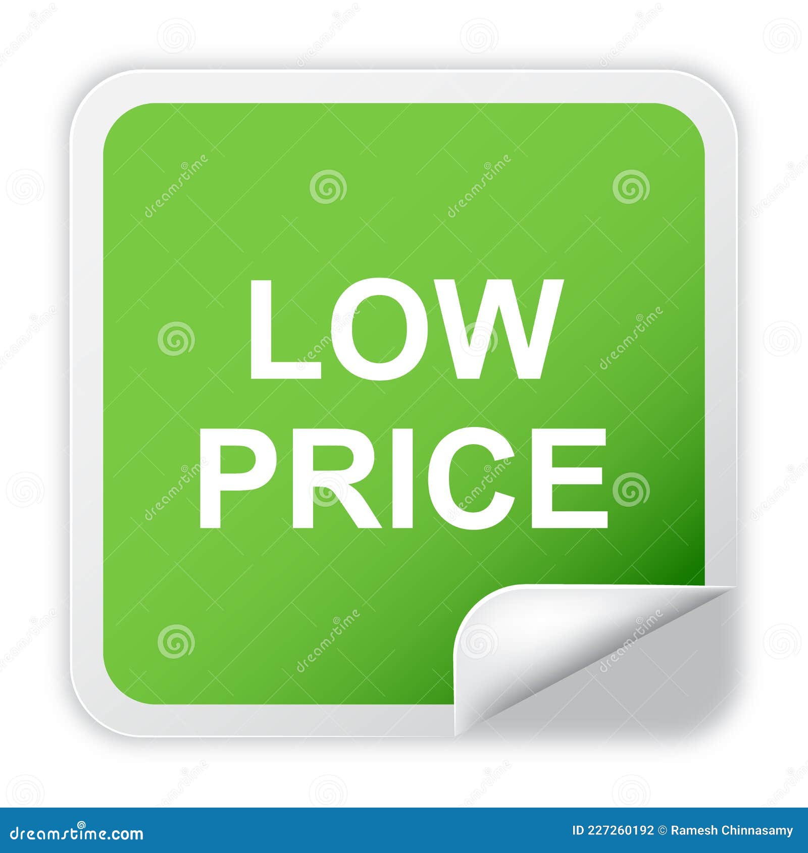 Low Price Sticker Vector Illustration Stock Illustration Illustration