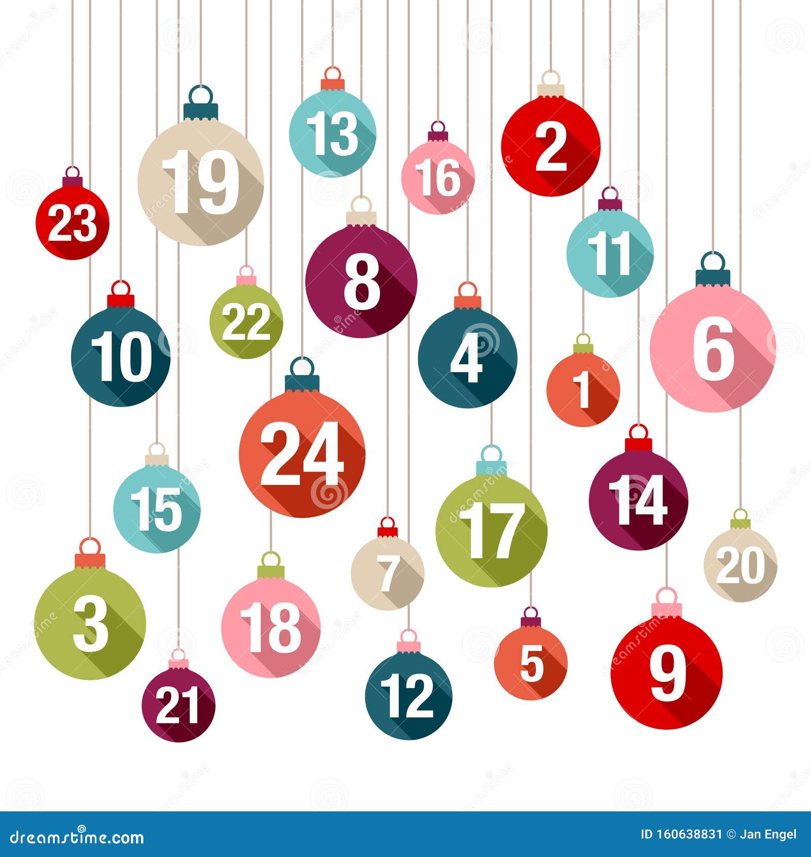 Advent Calendar Numbers Stock Illustrations 457 Advent Calendar