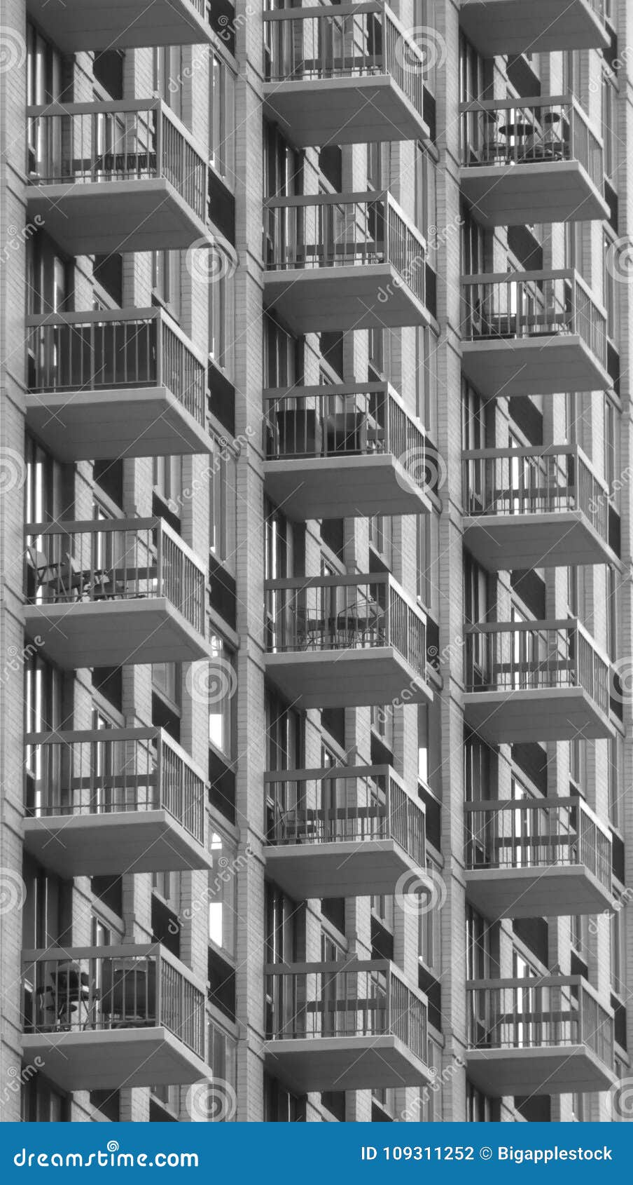 Square Balconies stock photo. Image of architecture 109311252