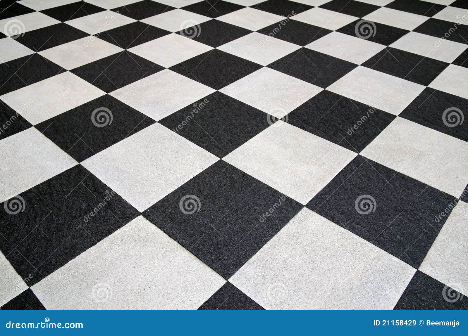 Square Black And White Tiles Floor Royalty Free Stock Images - Image ...