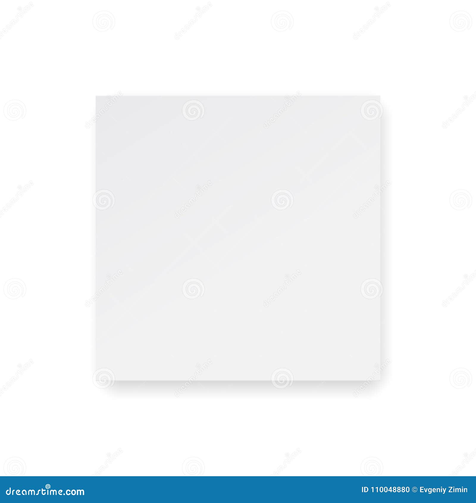 Download Square Box Mock Up - Top View Stock Vector - Illustration of gift, view: 110048880