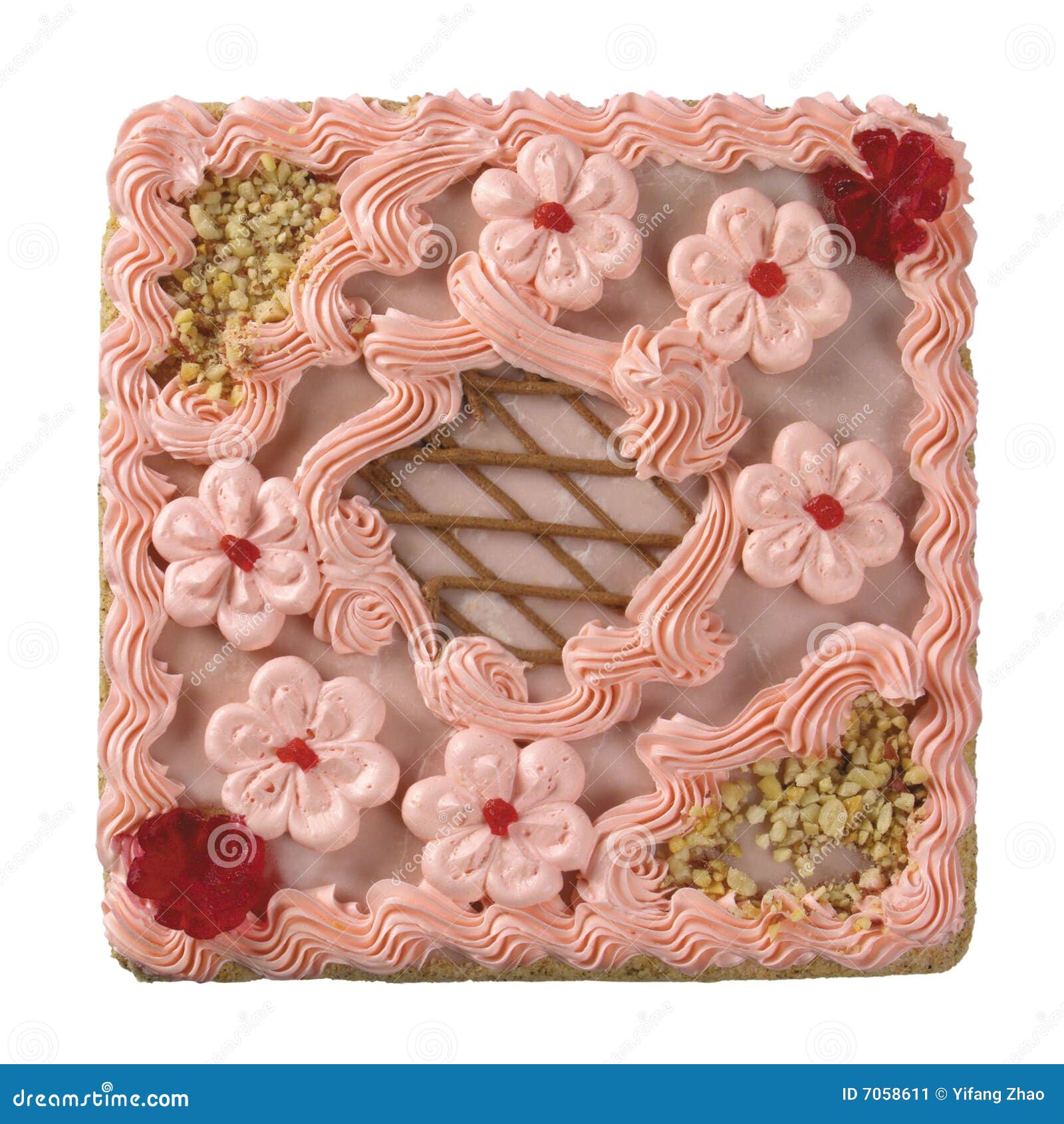 Square Cake stock image. Image of dine, crust, cheesecake - 7058611
