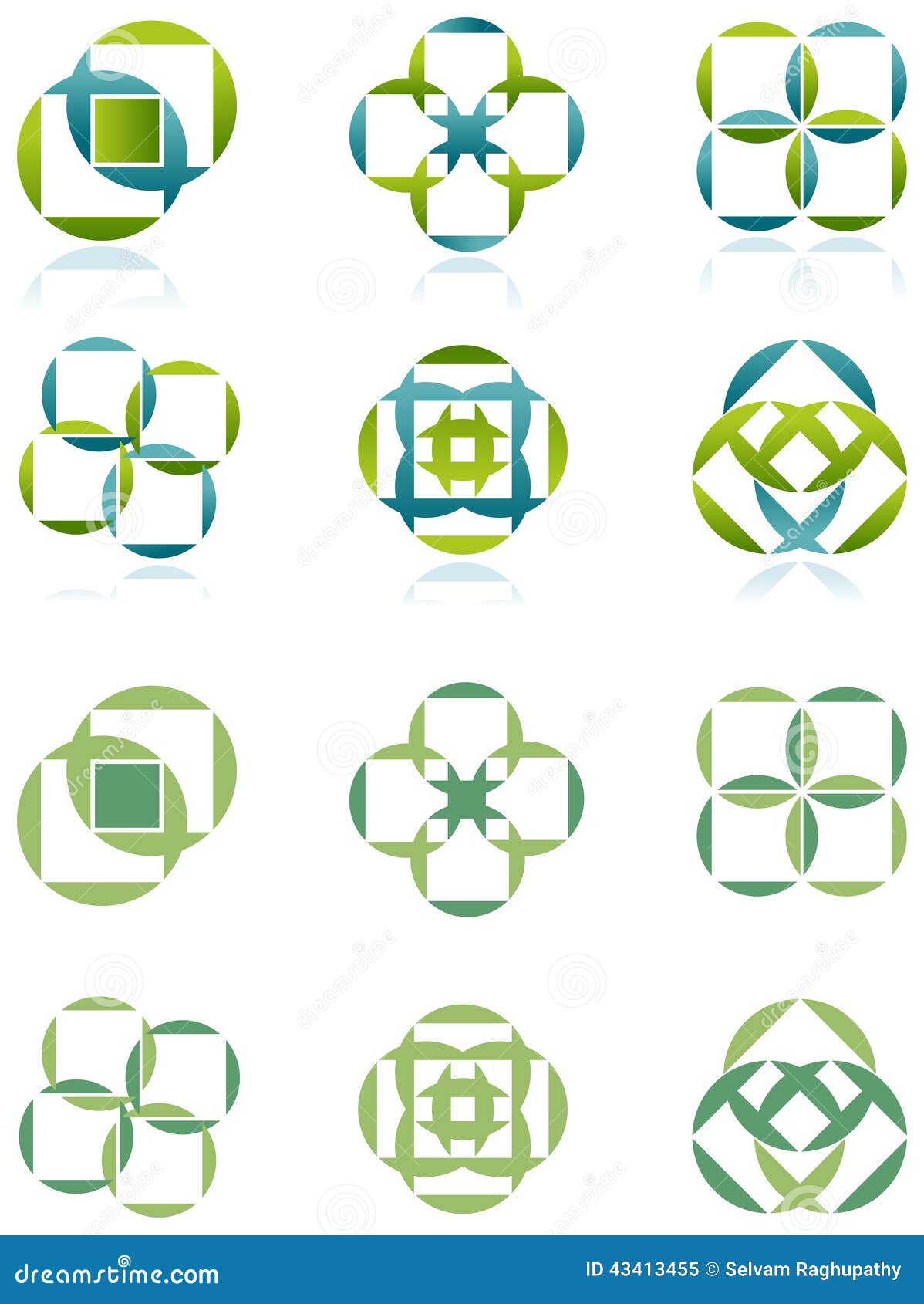 Square and circle stock vector. Illustration of curve 43413455
