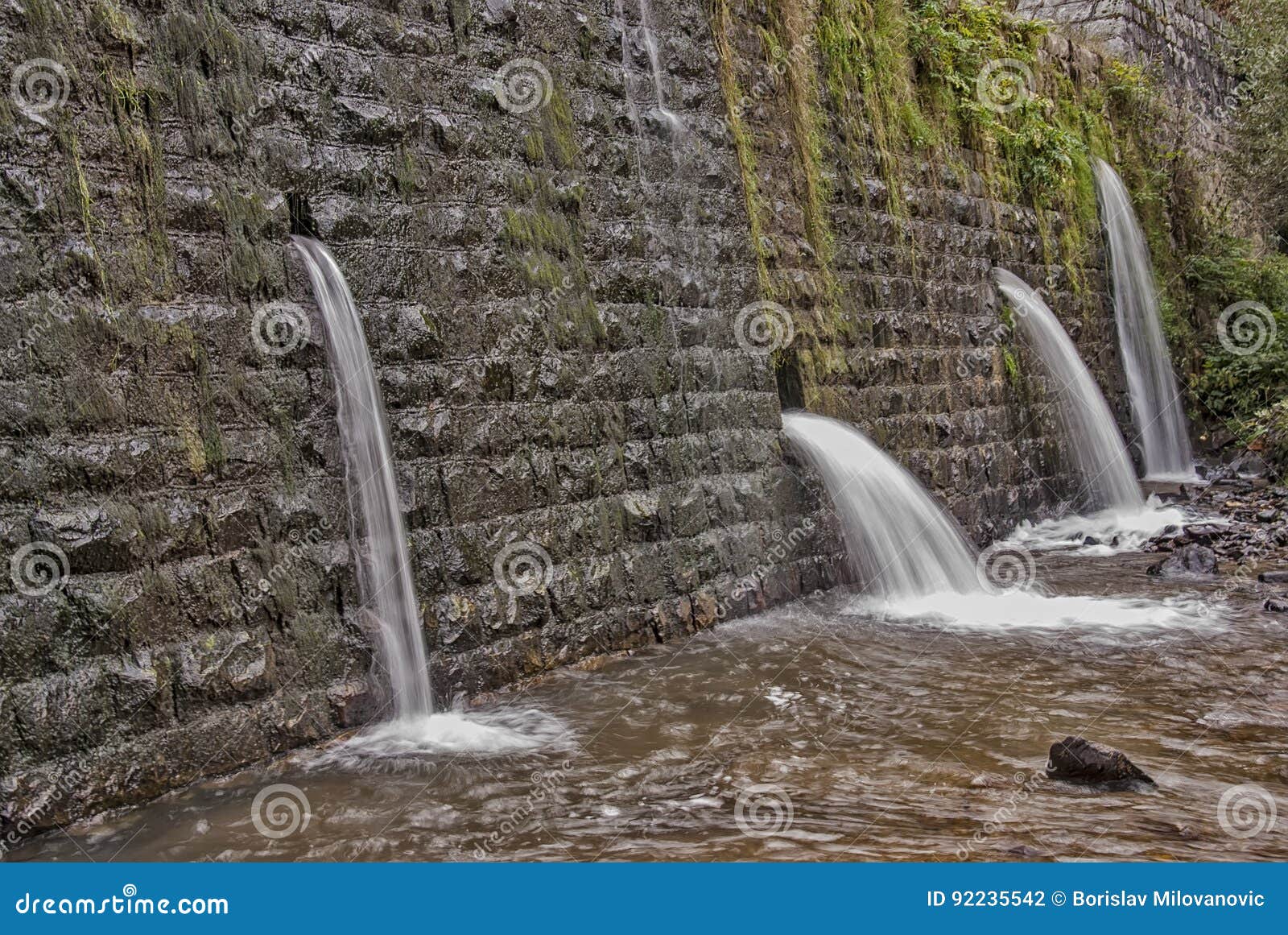Concrete Waterfalls, Concrete Water Slides