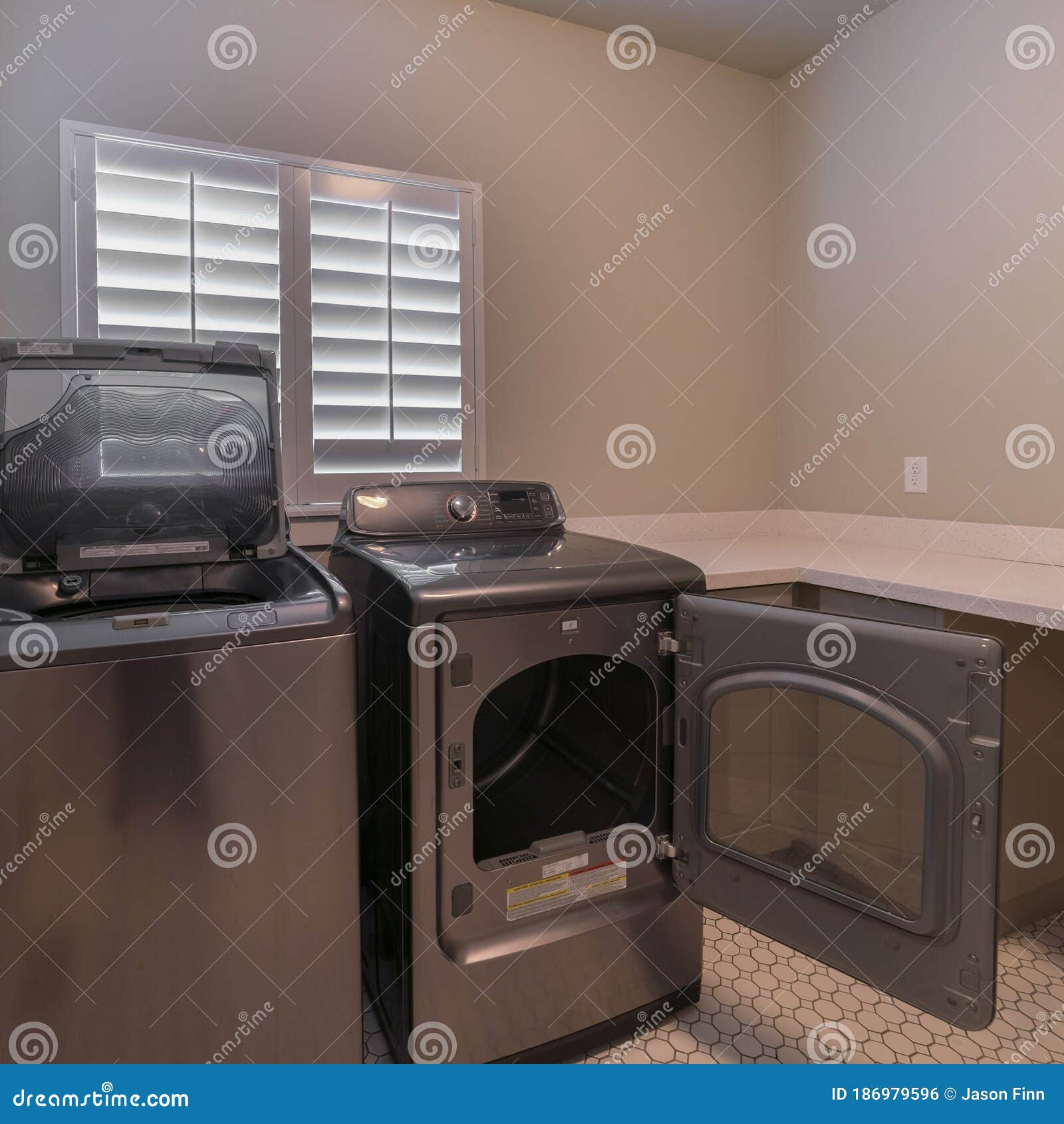 Square Crop Electrical Appliances in a Laundry Room Interior Stock Photo Image of electrical