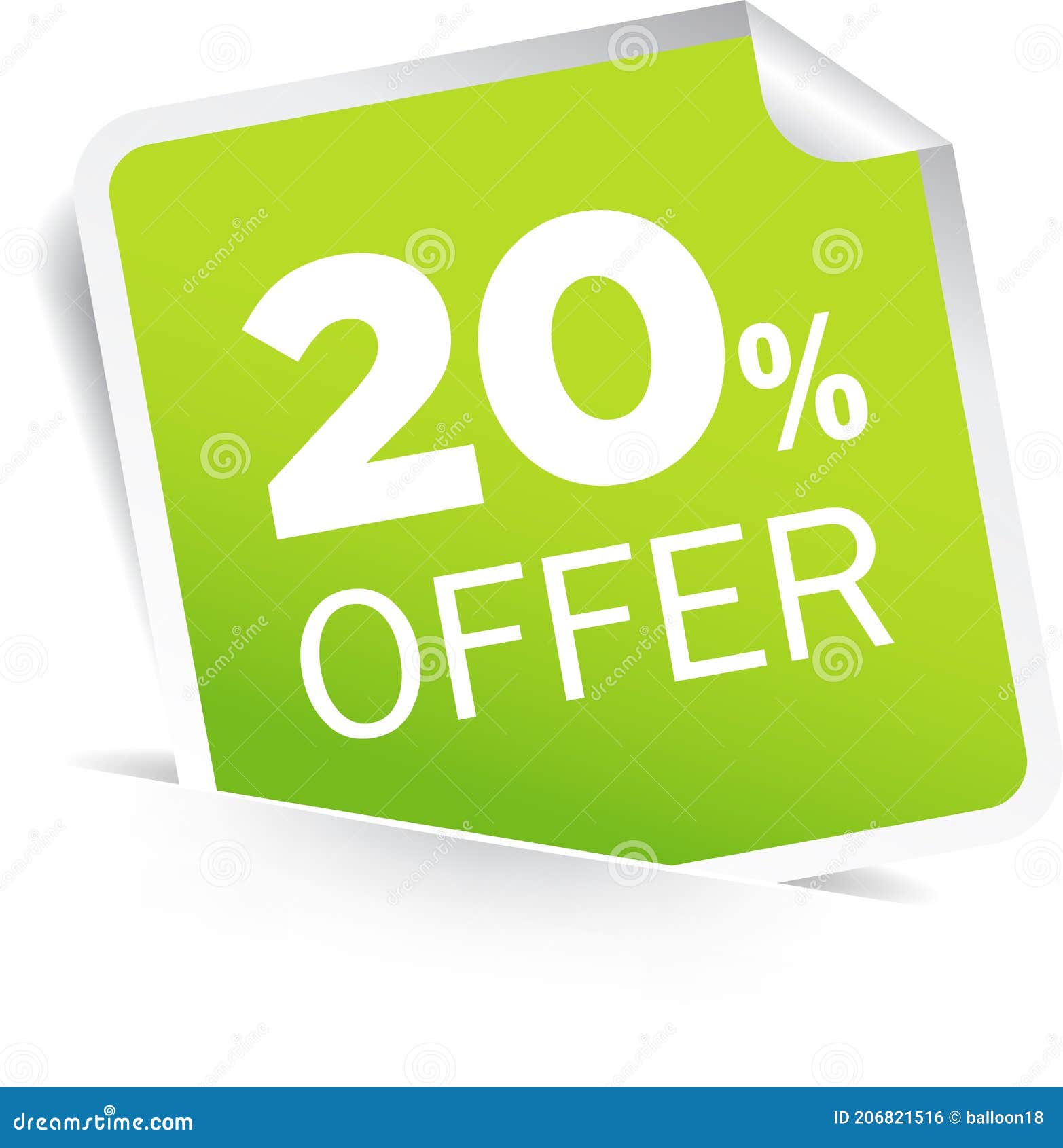 20 percentage discount offer