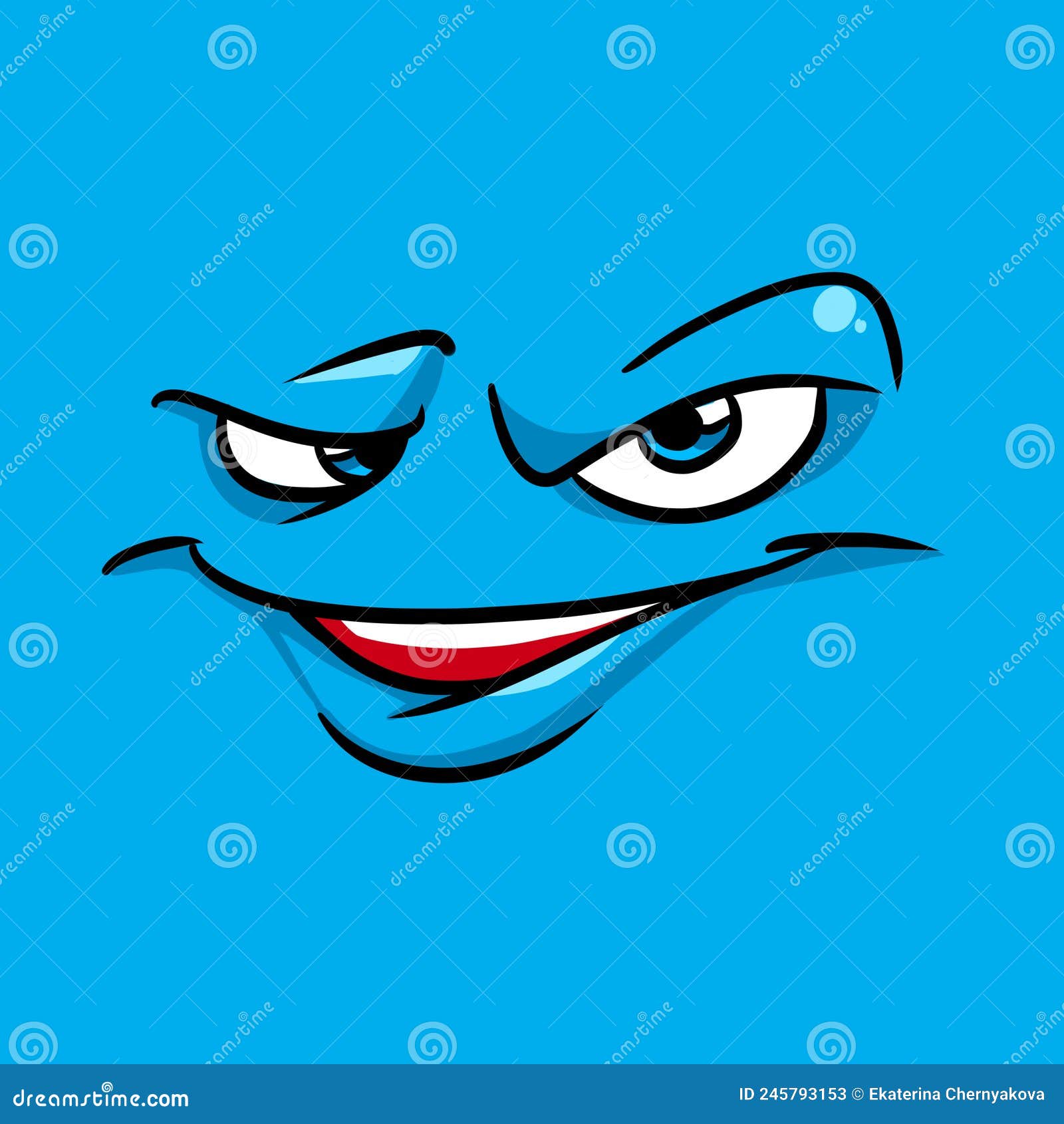 square emotion icon face irony cartoon 