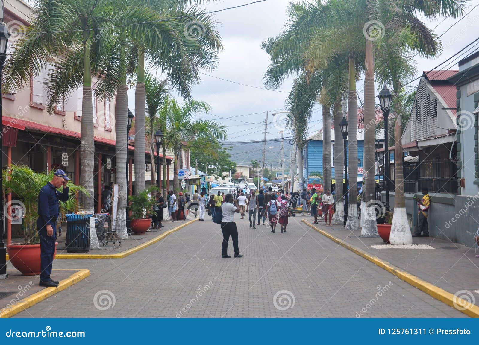 Street in Falmouth, Jamaica Editorial Photo - Image of coastline