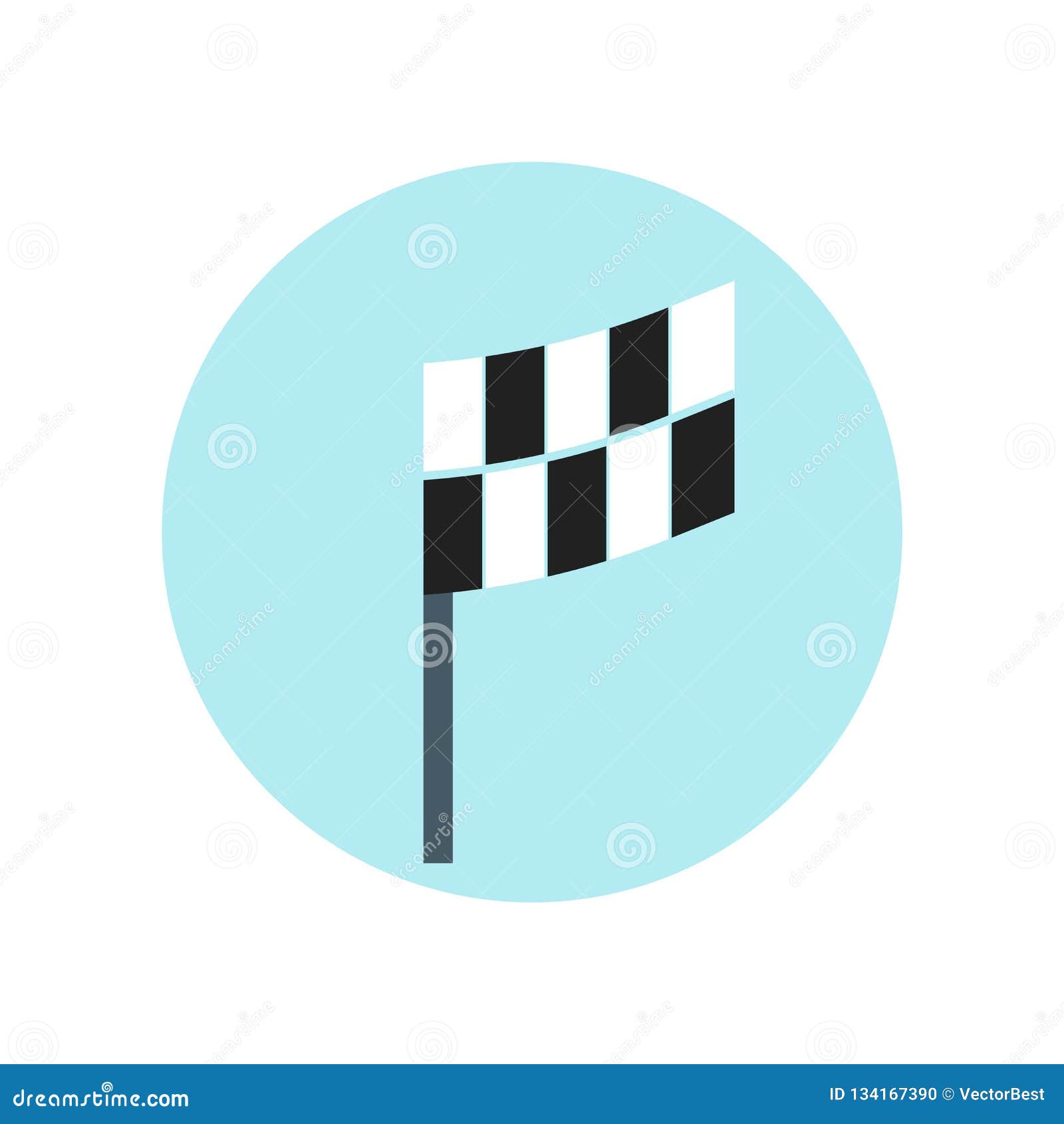 Square Flag Icon Vector Sign And Symbol Isolated On White ...