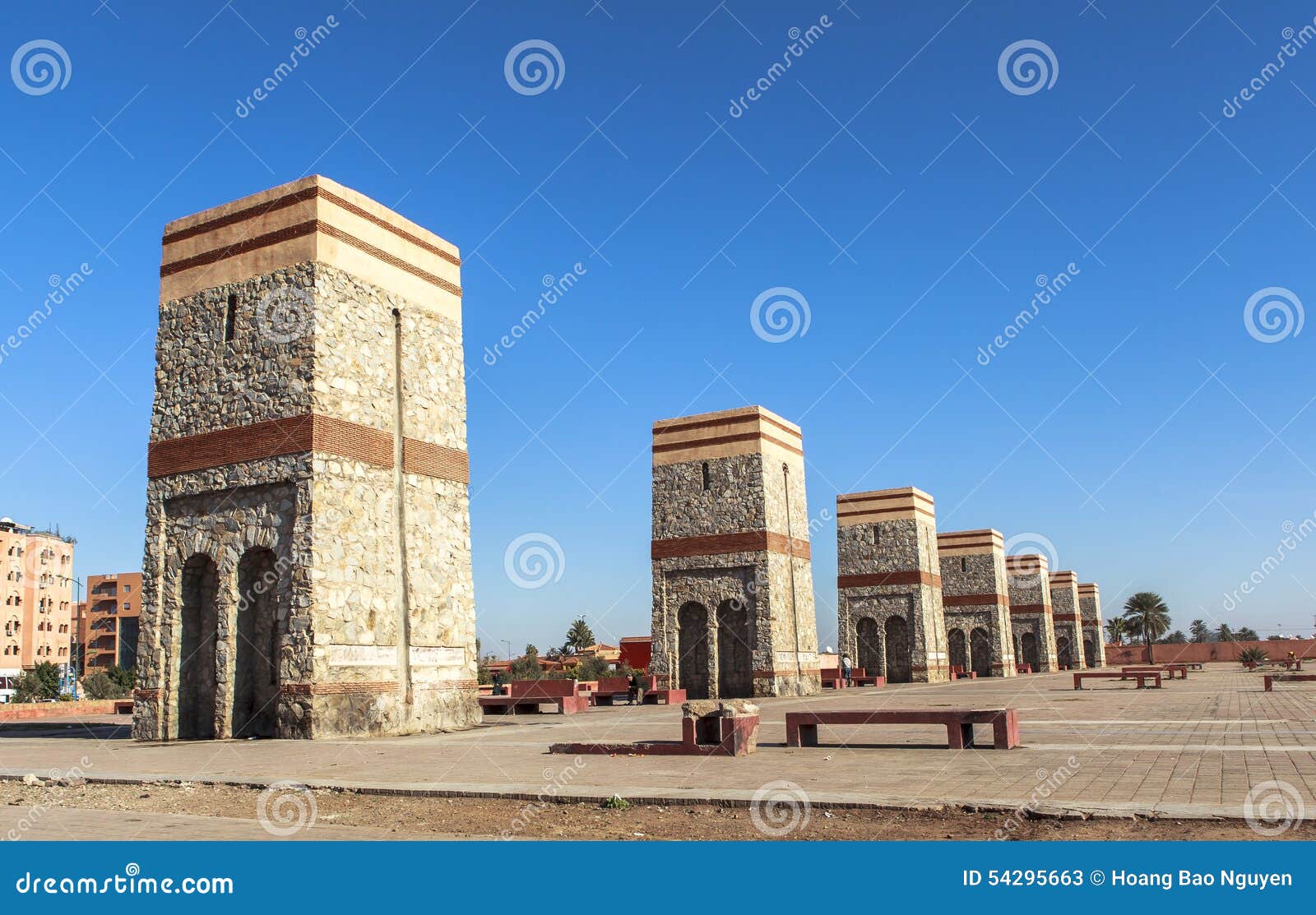 Square of Marrakech, Morocco Stock Image - Image of economic