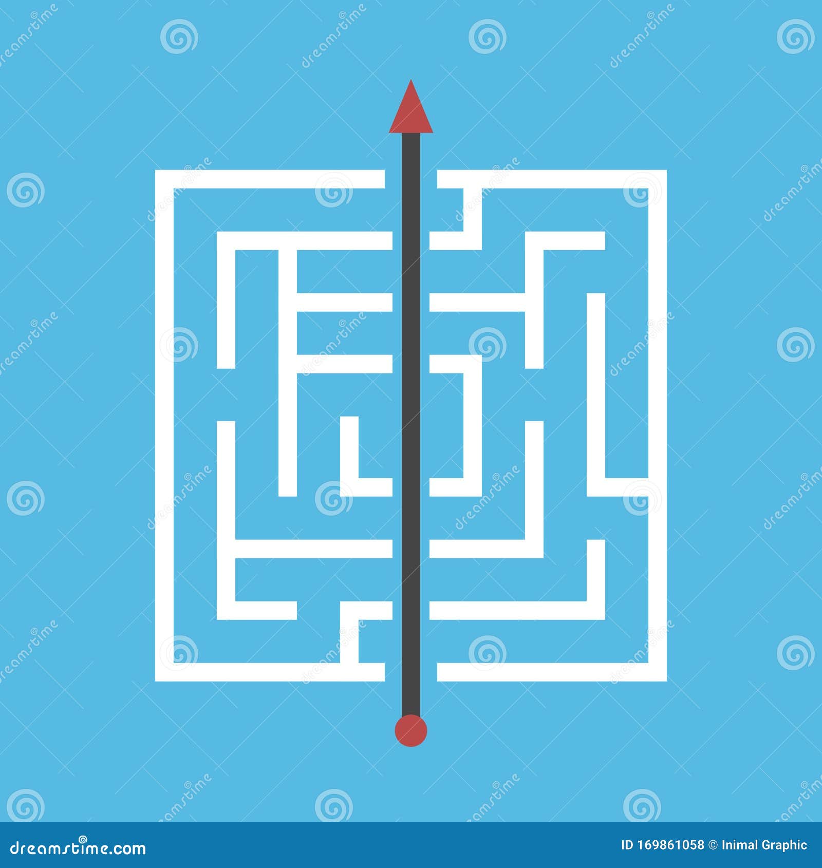 square maze, shortcut through