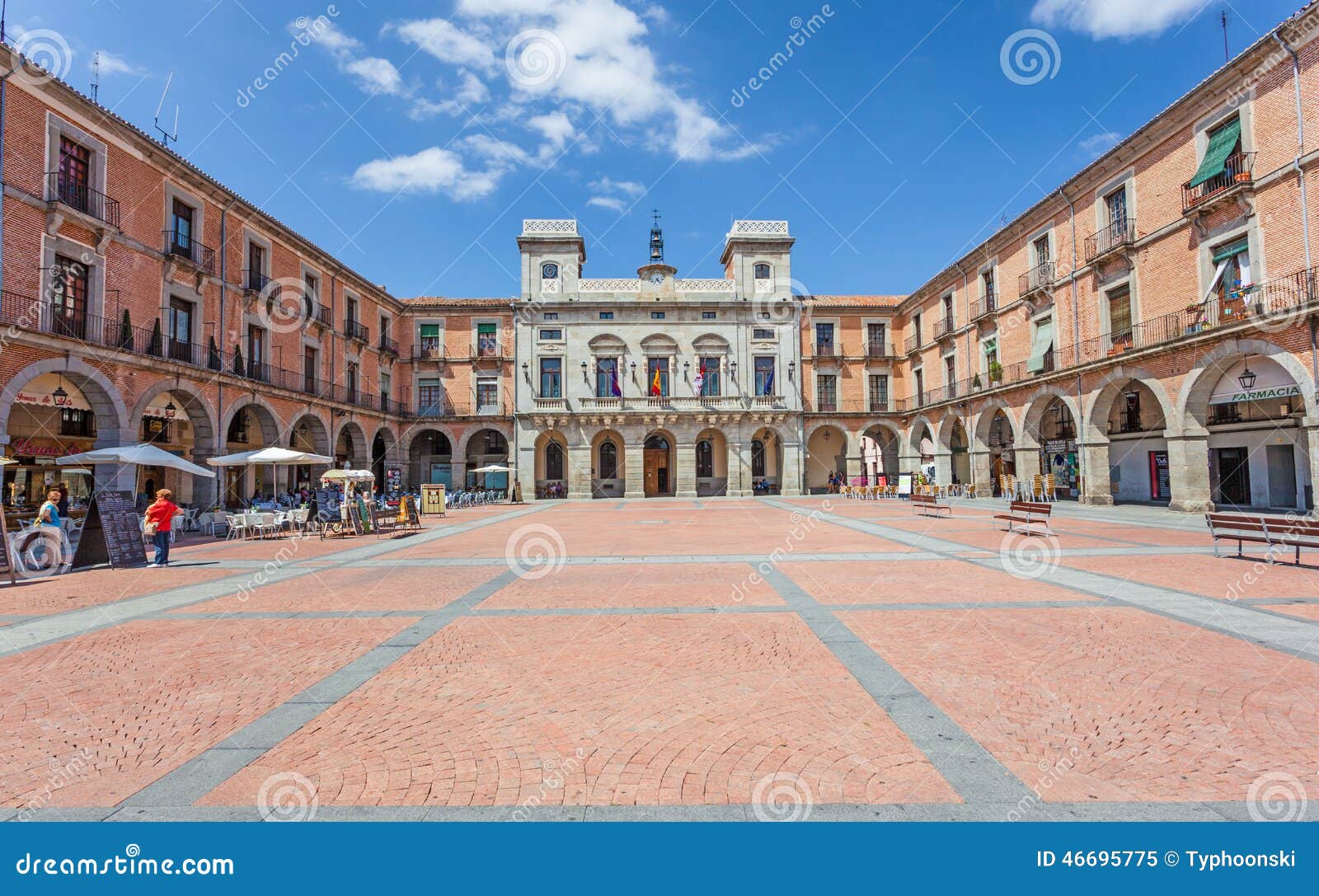 Square in the Old Town of Avila, Spain Editorial Image Image of