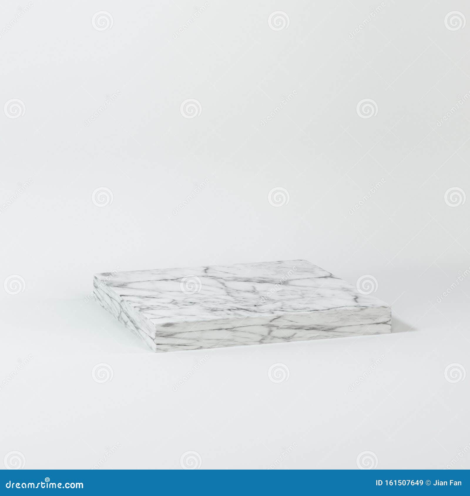 Square Platform with Solid Color Background, 3d Rendering Stock ...