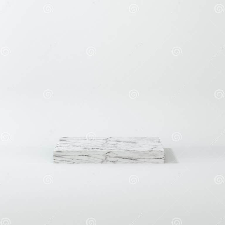Square Platform with Solid Color Background, 3d Rendering Stock ...
