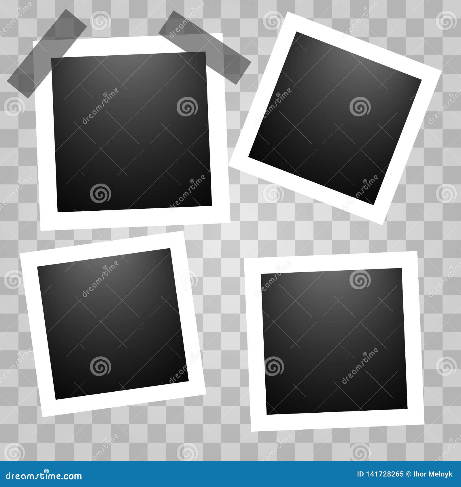 wallpapers Realistic Polaroid Frame Transparent Background dreamstime com
