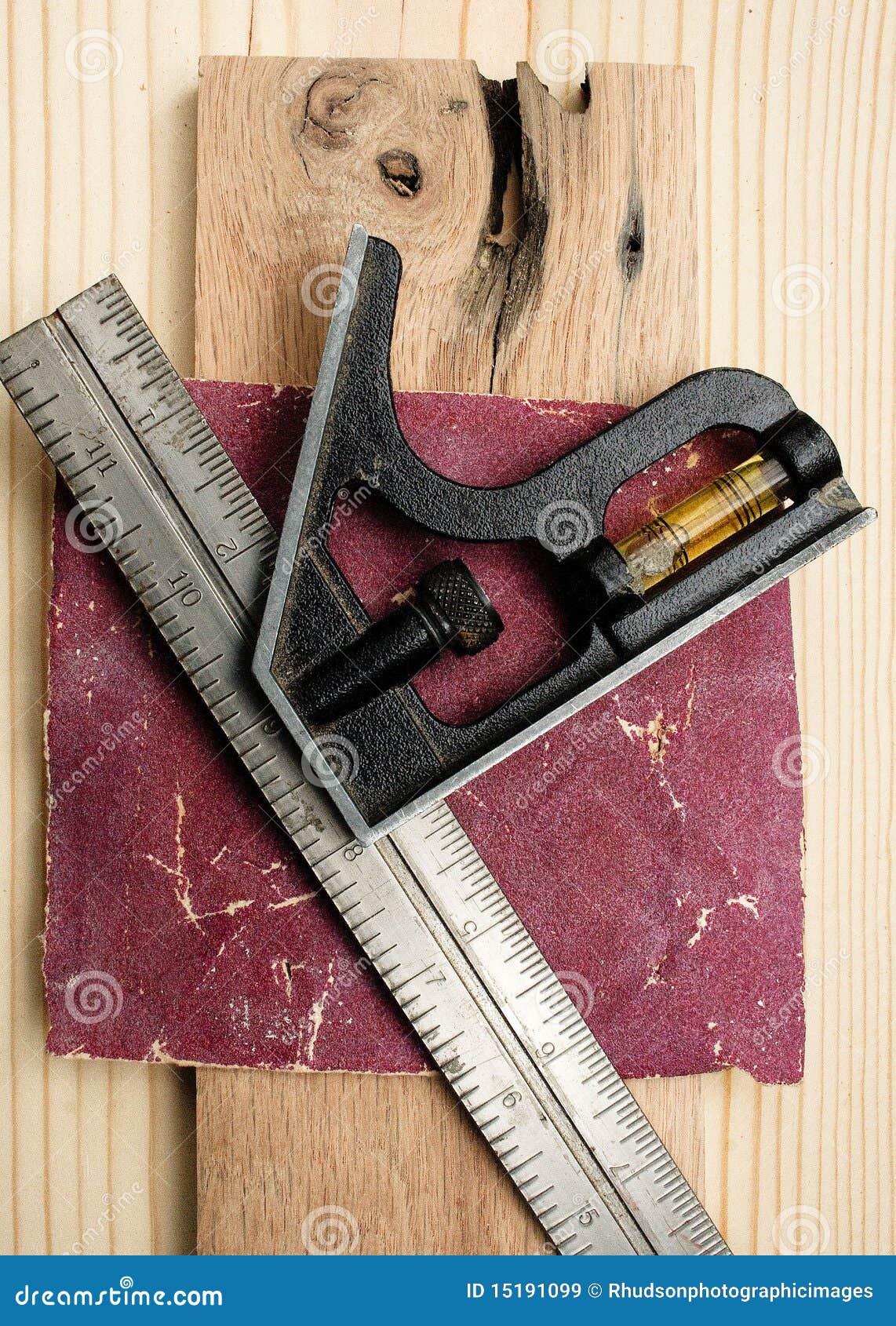 Square, Sandpaper and Wood stock image. Image of hand 15191099