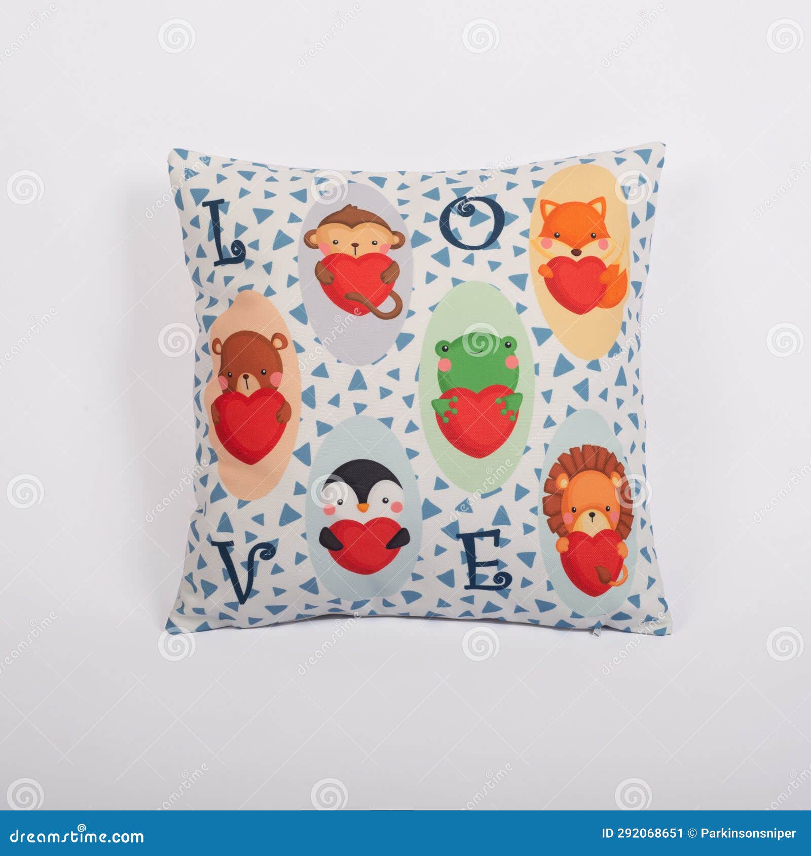 Children S Decorative Pillows on White Background Stock Image Image of children, design 292068651