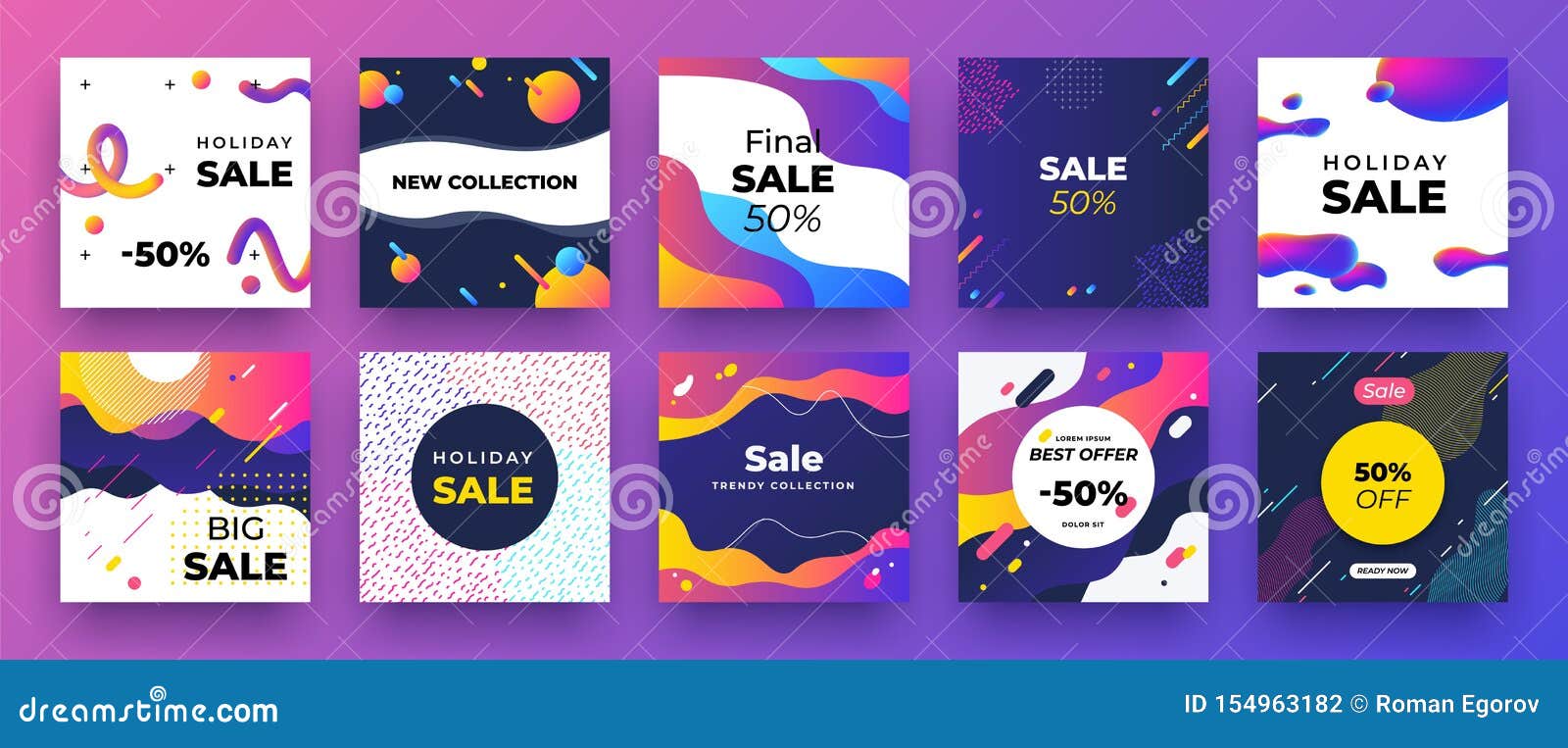 Download Square Social Media Banner Fashion Sale Design Promotion Graphic Layout Template Vector Trendy Discount Ad Mockup Stock Vector Illustration Of Mockup Price 154963182