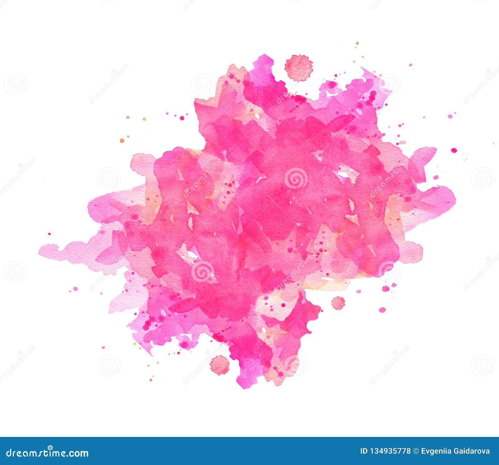 Pink water splash by Peter Moderdovsky