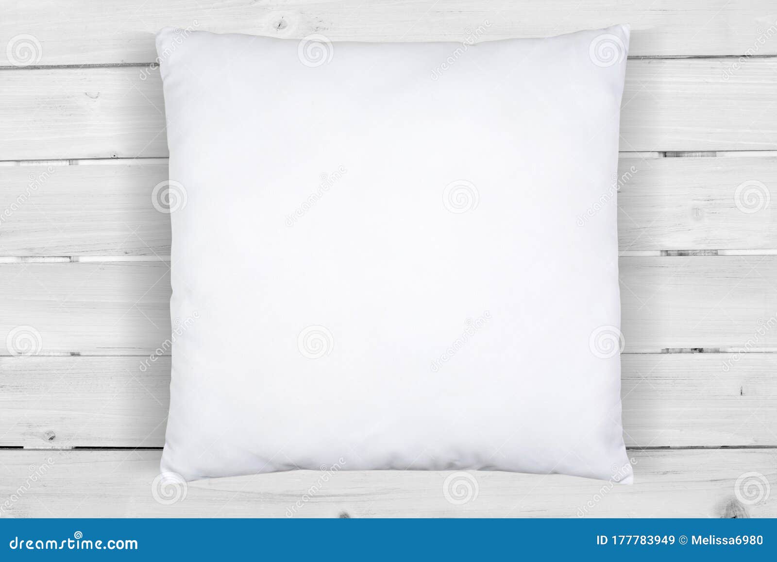Download Square White Pillow Mockup On Weathered White Wood Background Stock Image Image Of Copy Decor 177783949