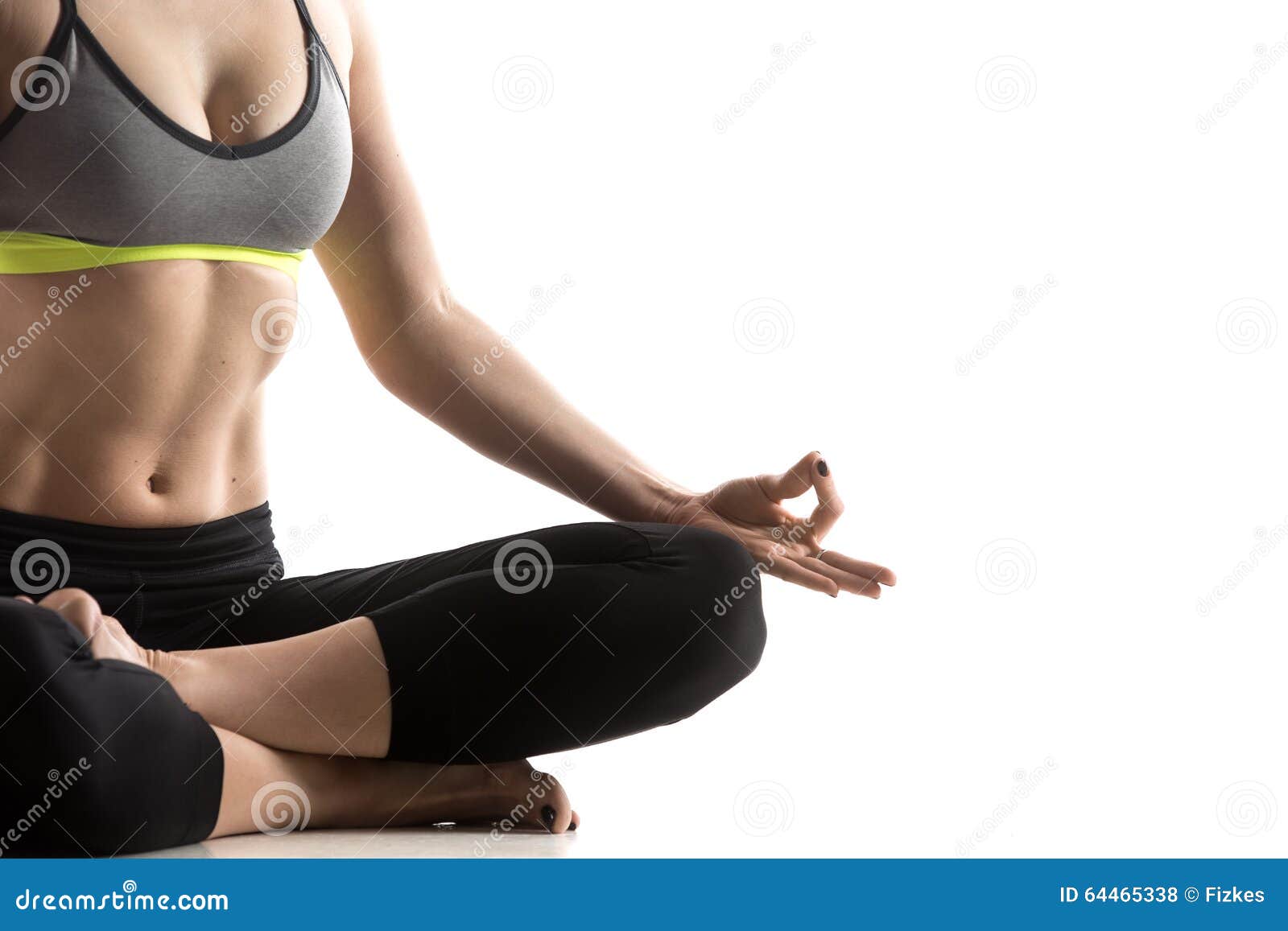 Man practicing yoga in tree pose. Vector illustration. Square layout.  Royalty-Free Stock Image - Storyblocks