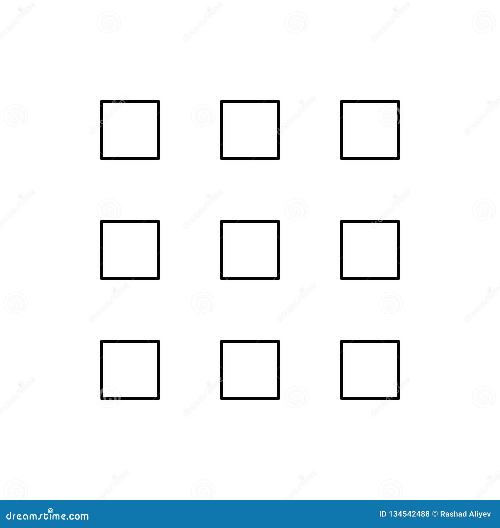 Four Squares Icon. Element of Web for Mobile Concept and Web Apps