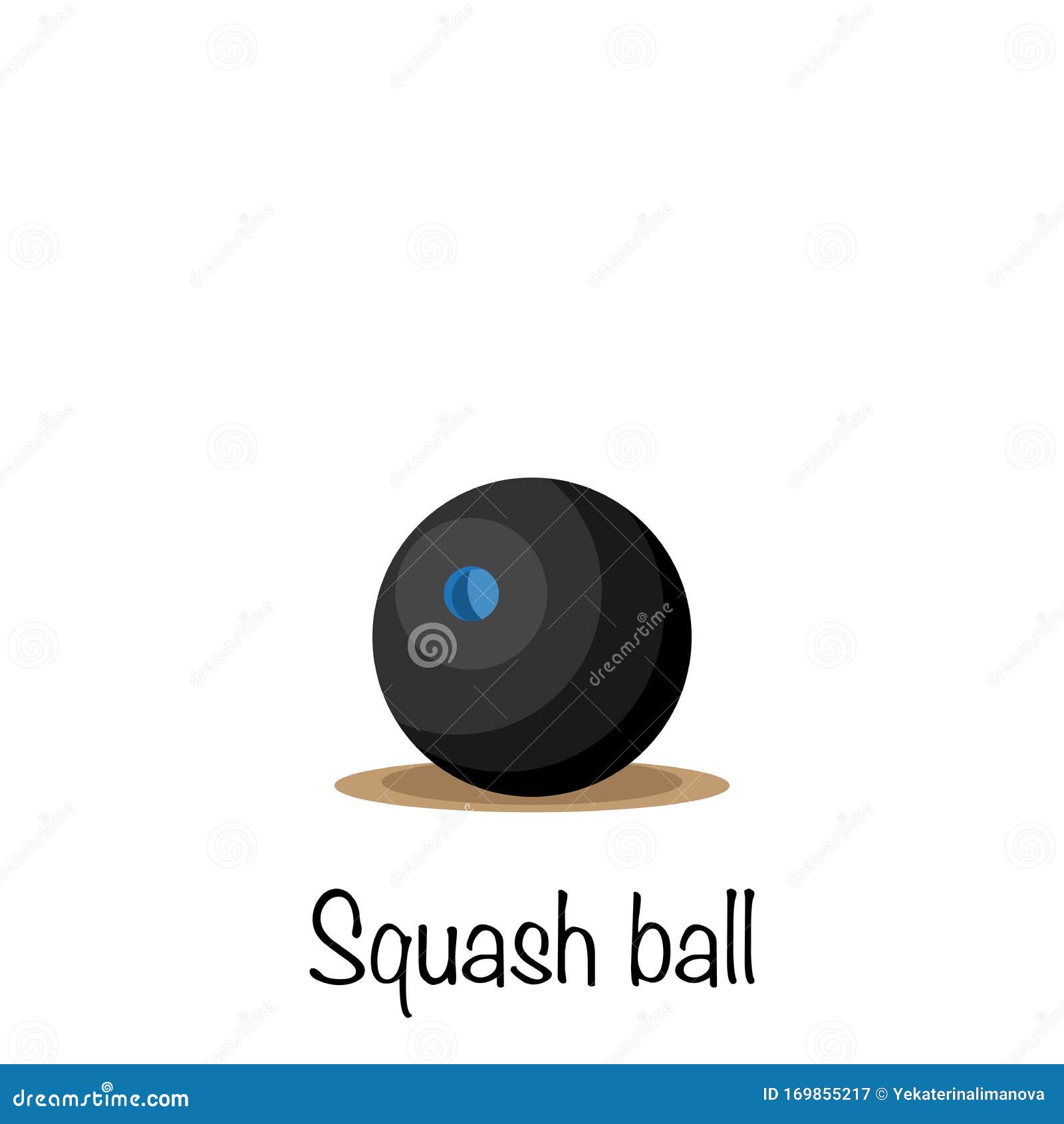 Squash game ball, vector stock vector. Illustration of racquet 169855217