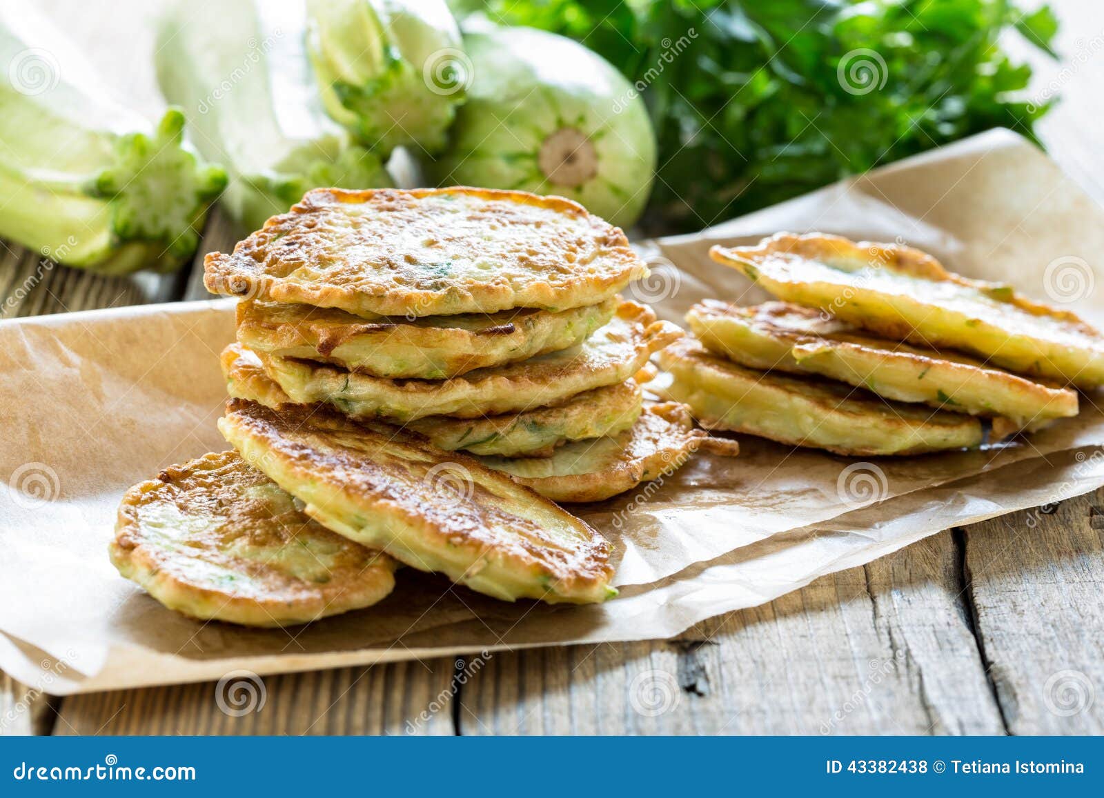 Squash and Zucchini Fritters Stock Photo Image of delicious