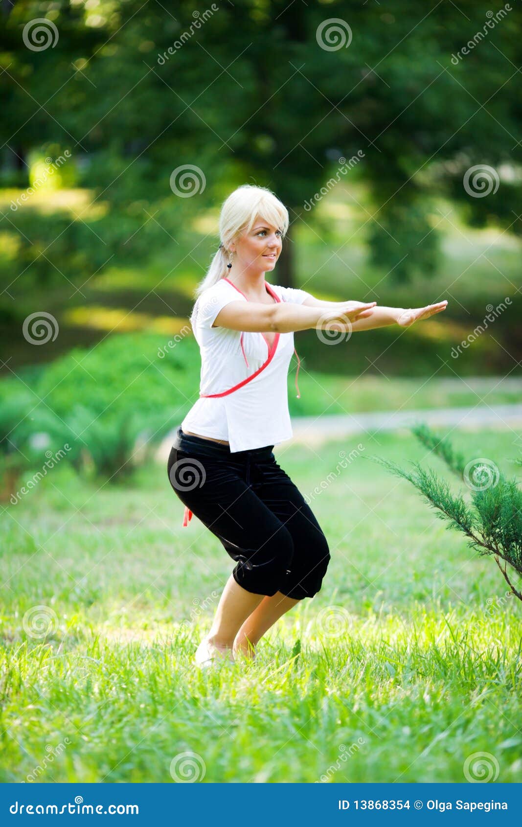 Squatting stock photo. Image of pilates, athletes, like 13868354