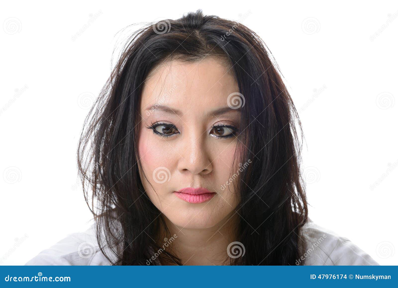 squint eyed crazy asian woman