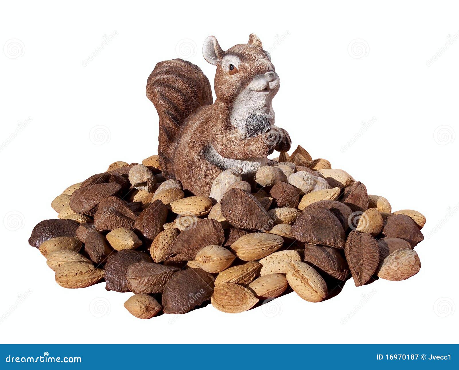 Squirrel Gnome With Nuts Royalty Free Stock Photography - Image: 16970187