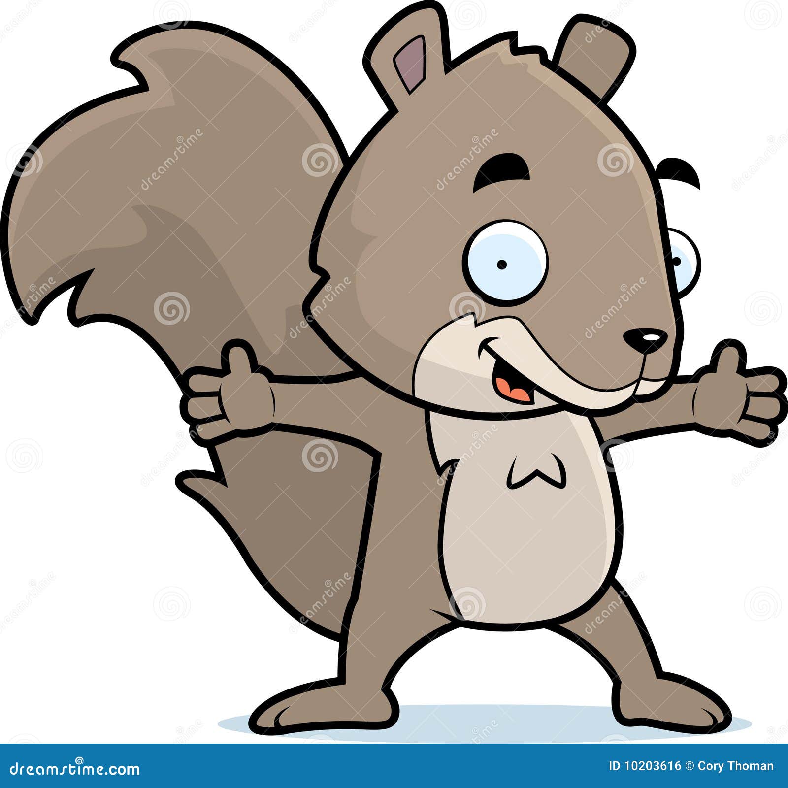 Squirrel Smiling stock vector. Illustration of smiling 10203616