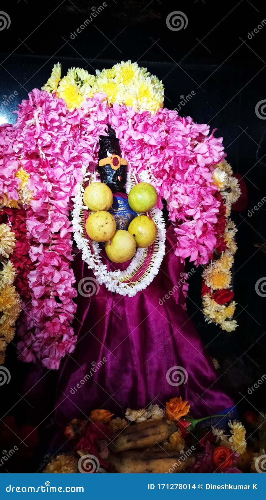 Sri Durgai Amman Statue with the Most Beautiful Decorated with ...