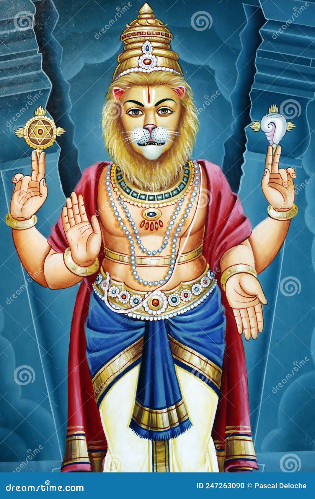 Narasimha, the 4th avatar of Lord Vishnu | Lord Narasimha poster 