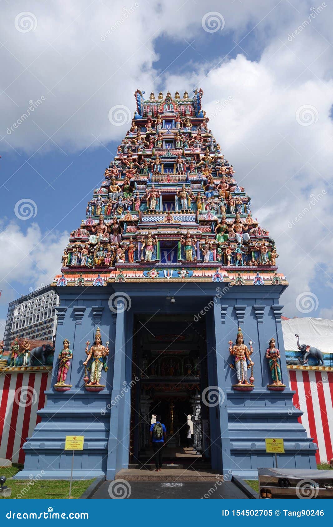 Sri Veerama Kaliamman Temple in Little India in Singapore ...
