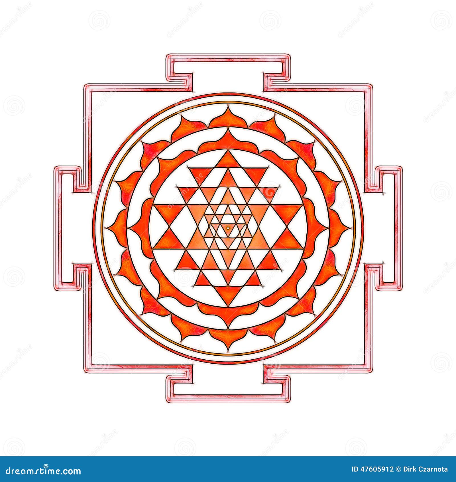 Sri Yantra Royalty-Free Stock Image | CartoonDealer.com #47605912