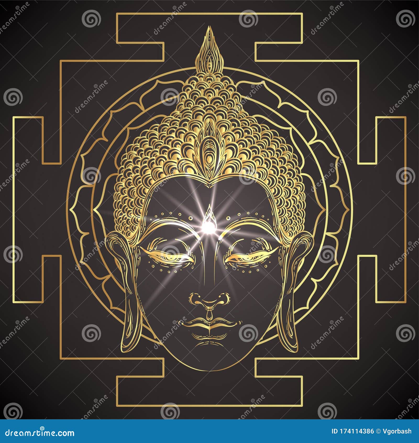 The Sri Yantra or Sri Chakra, Form of Mystical Diagram, Shri Vidya School  of Hindu Tantra Symbol. Sacred Geometry Vector Stock Vector - Illustration  of buddhism, india: 174114386