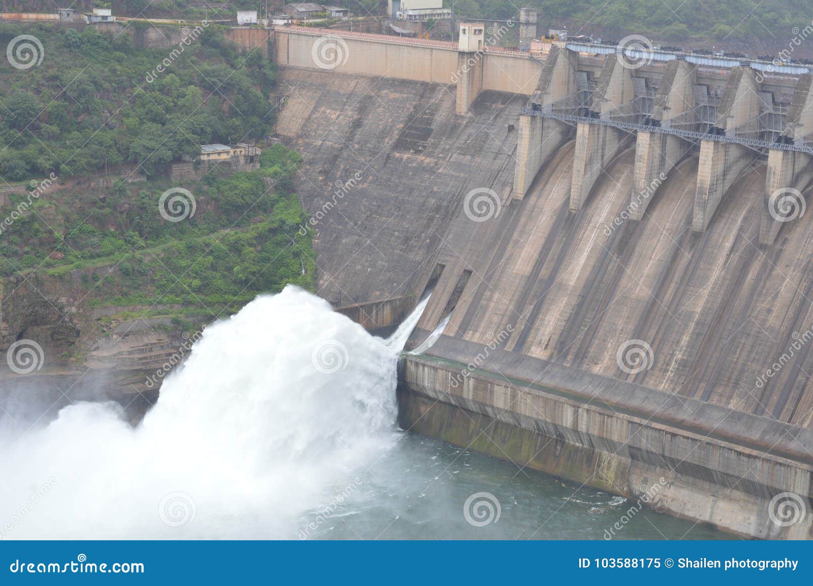srisailam dam, andhra pradesh, india
